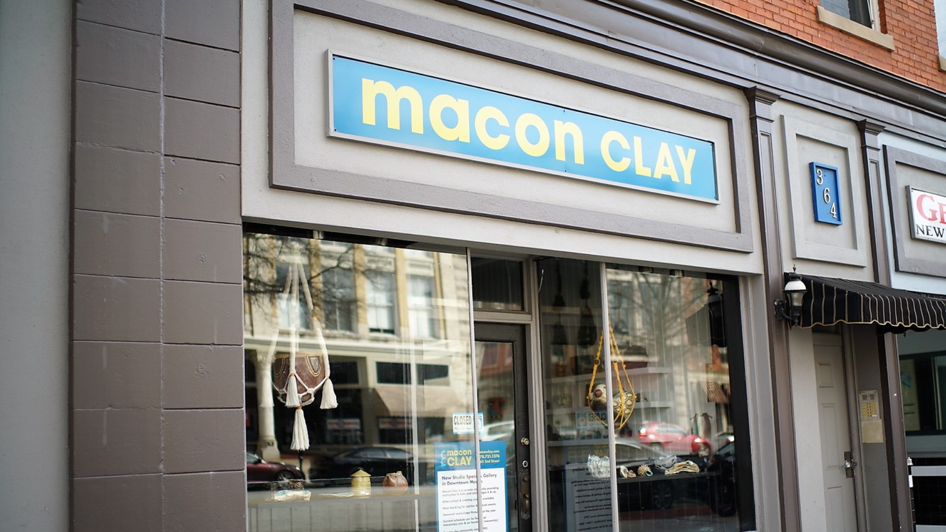 Macon Clay is a new teaching studio and gallery space on 2nd Street in downtown Macon