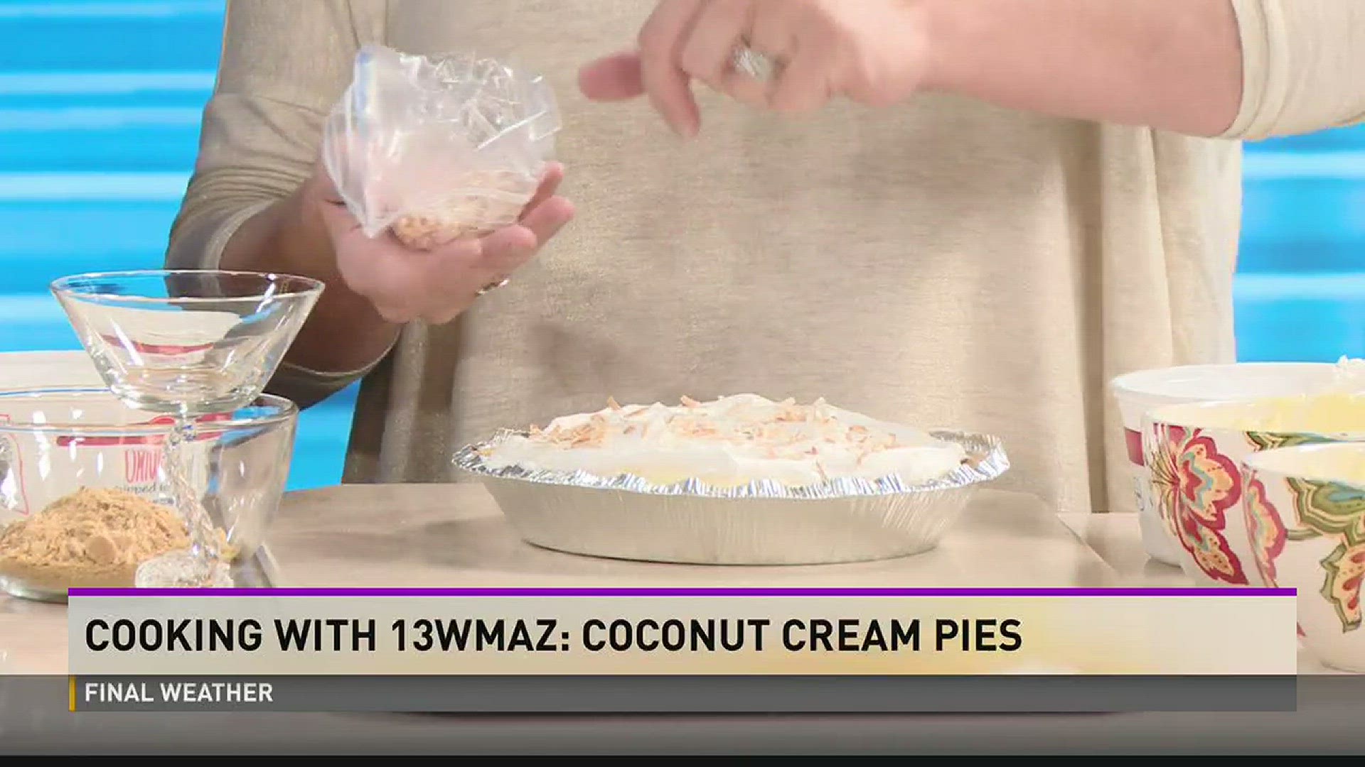Cooking with 13WMAZ: Coconut Cream Pies