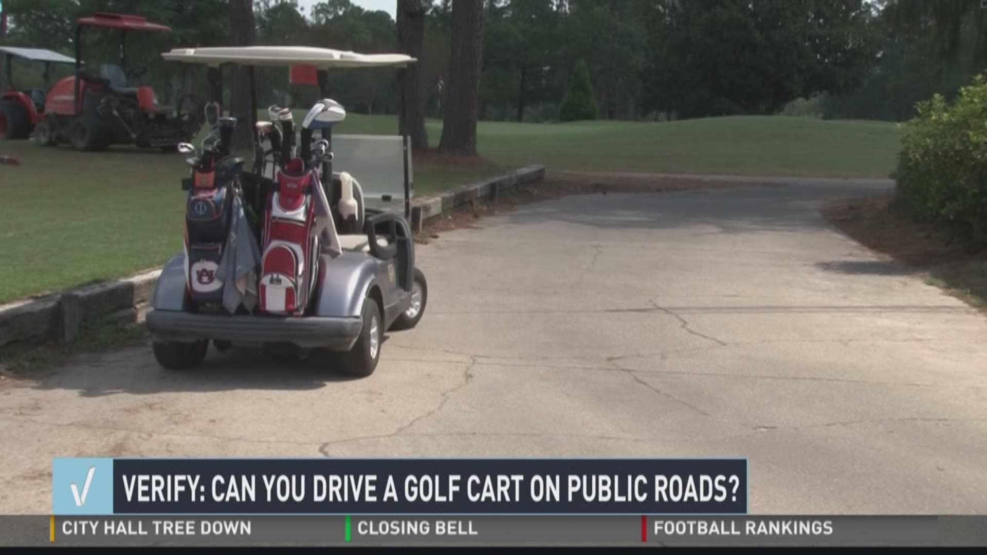 VERIFY: Can you drive a golf cart on public roads? | 13wmaz.com