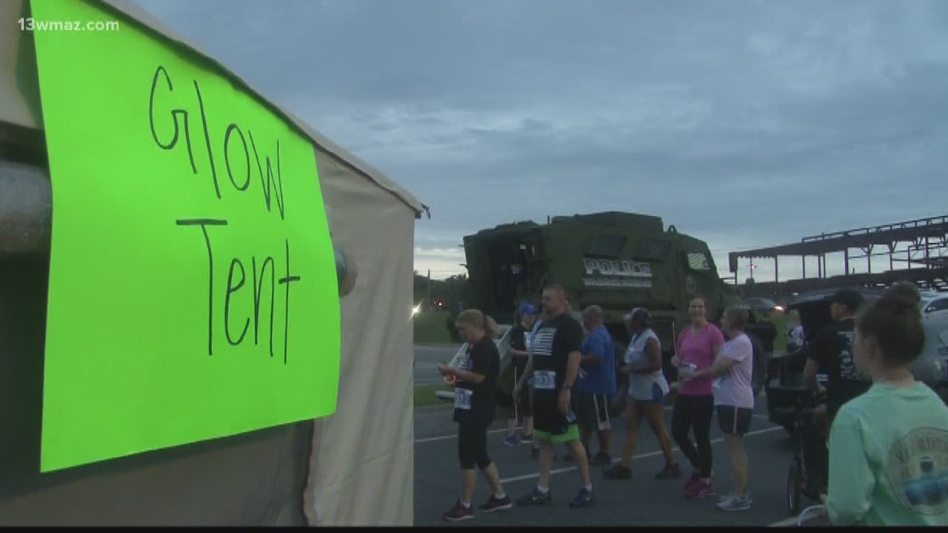 800 runners decked in glow sticks and neon clothing kicked off 2019's Police Week with a Back  the Blue Glow Run in Warner Robins on Saturday. All money raised went to the Warner Robins Police Auxiliary.