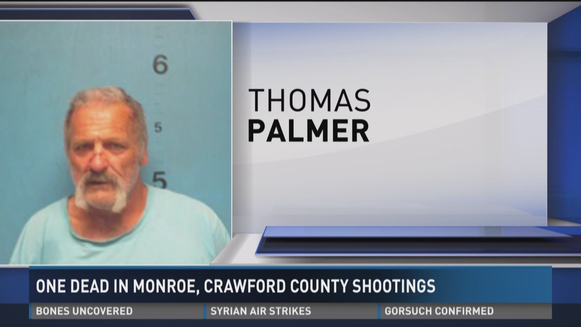 One dead in Monroe, Crawford shootings
