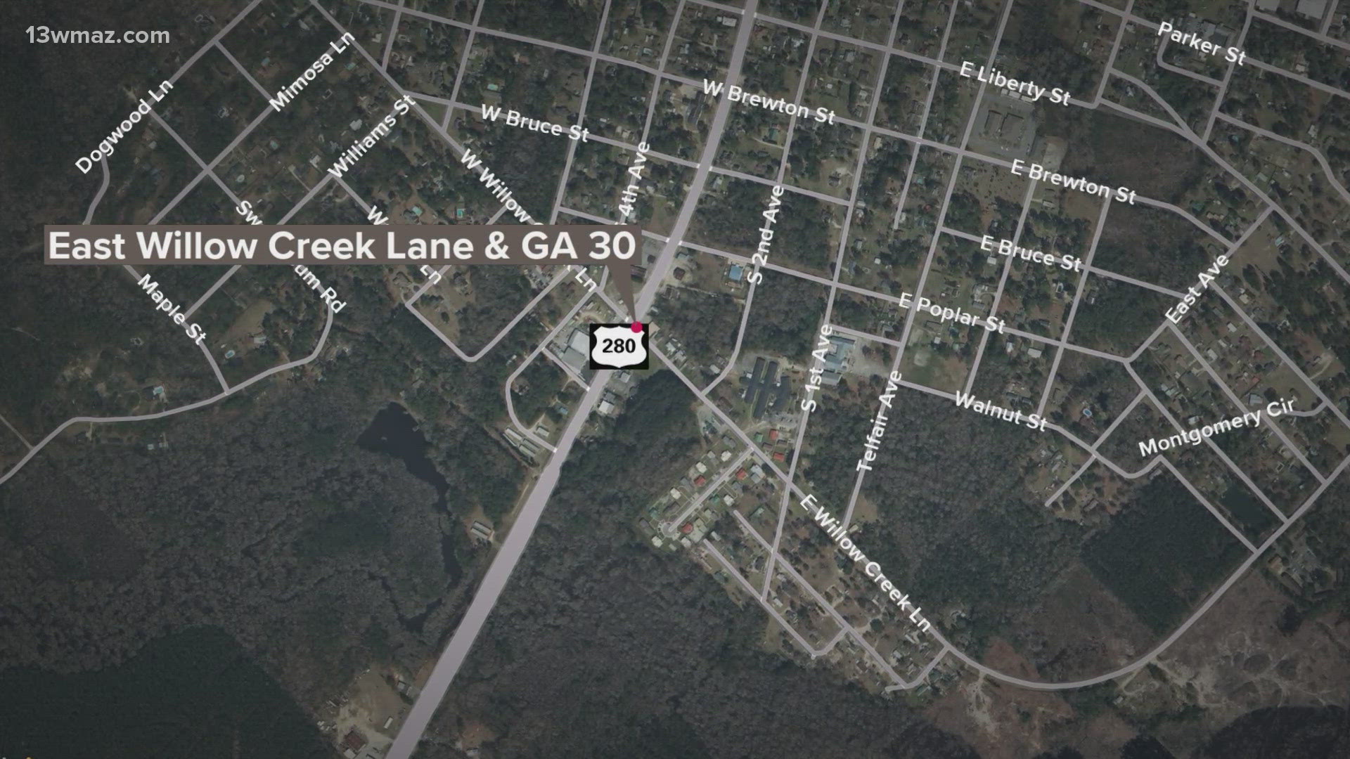 The crash happened on Saturday near Willow Creek Lane in Telfair County.