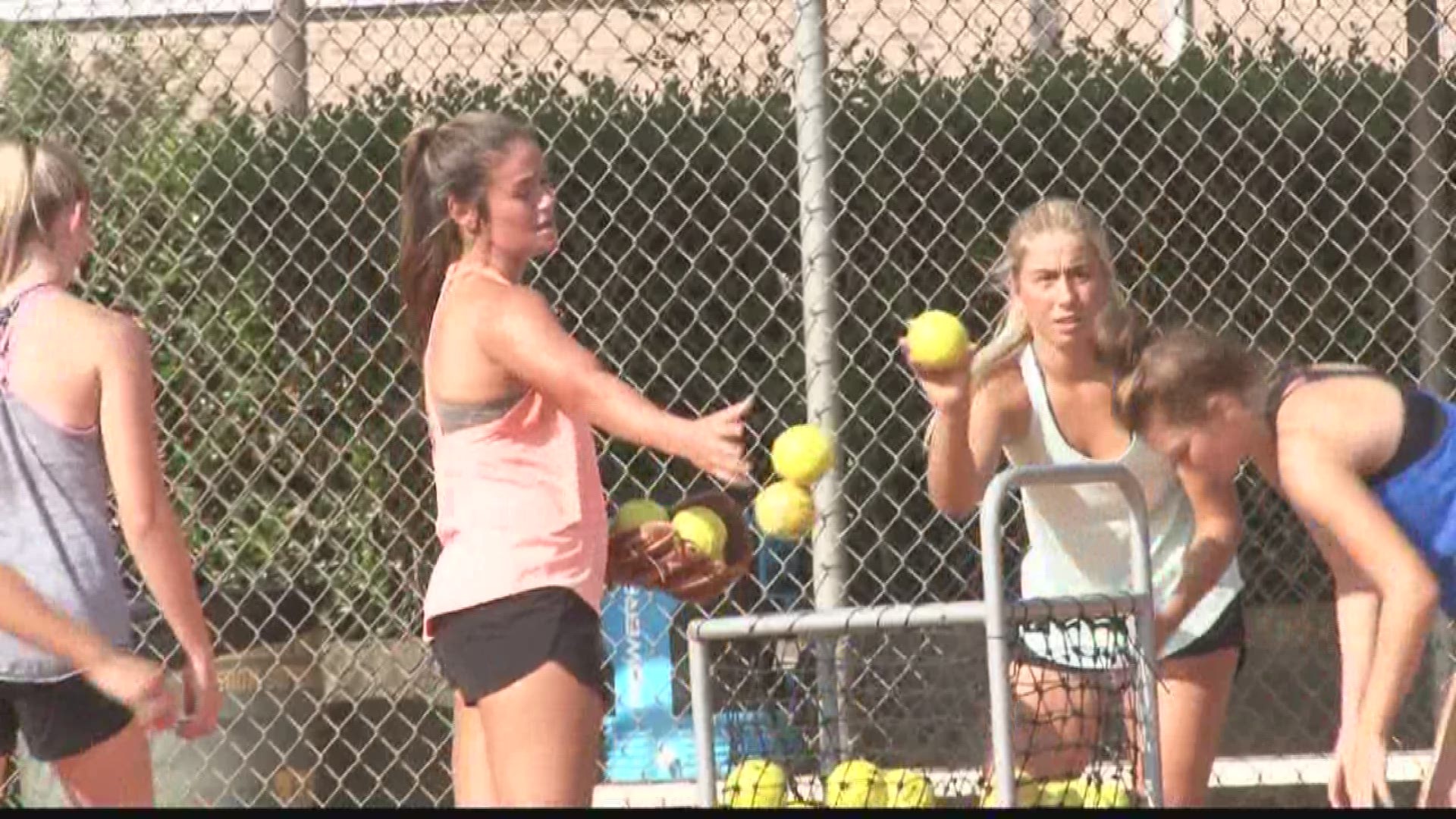 A big part of the Westfield School Softball team's success is a pair of sisters -- twins.