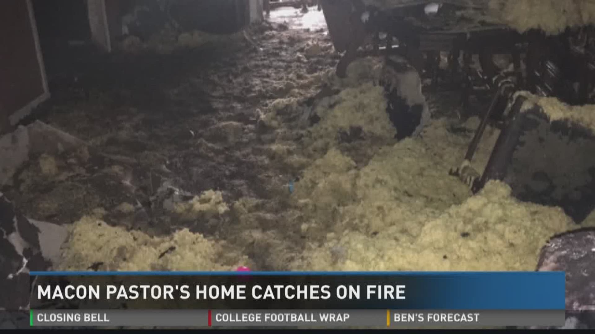 Macon pastor's home catches fire