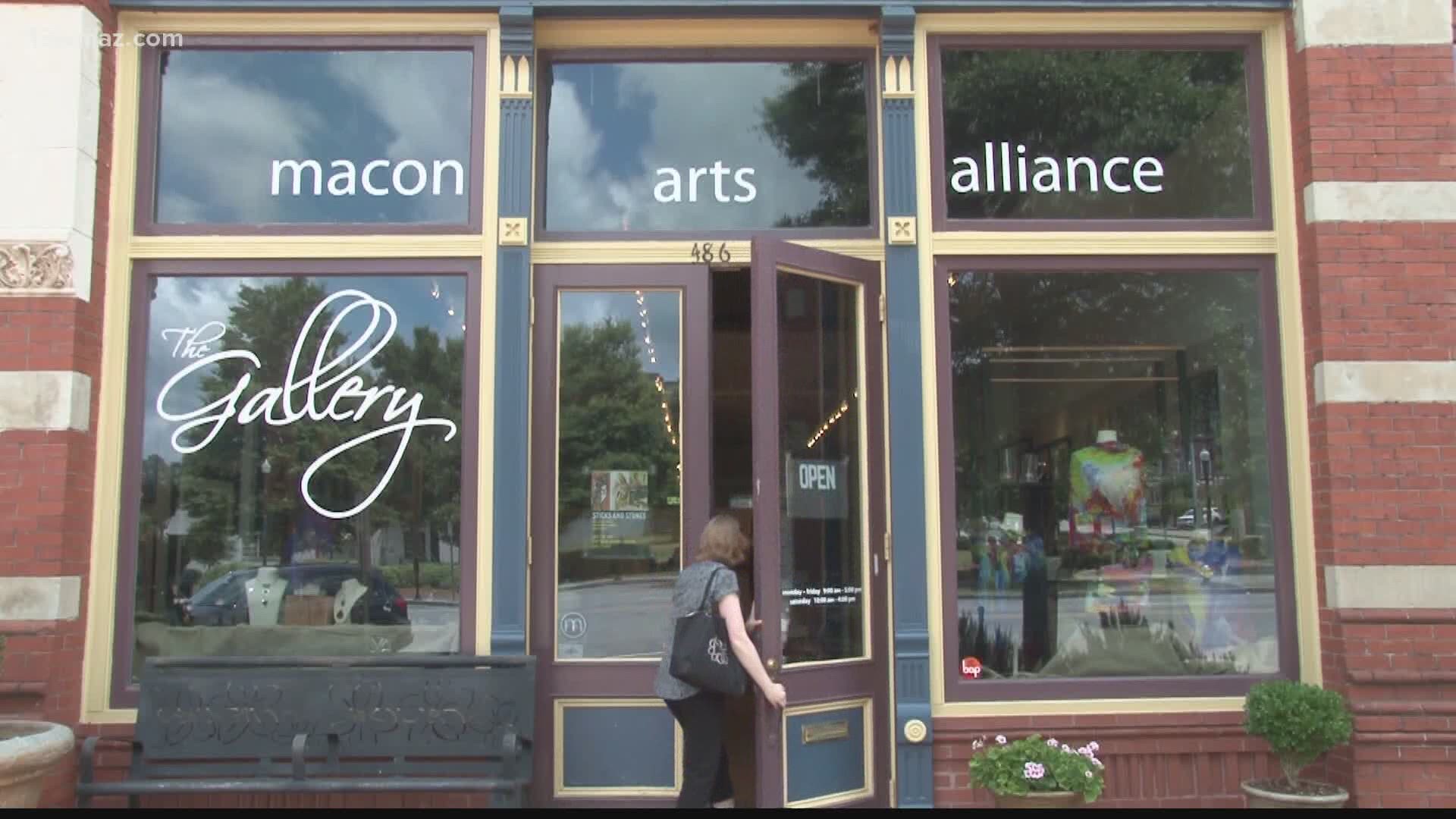 Even though the pandemic has hit artists hard, places like the Macon Arts Alliance are continuing to put local artists in the spotlight