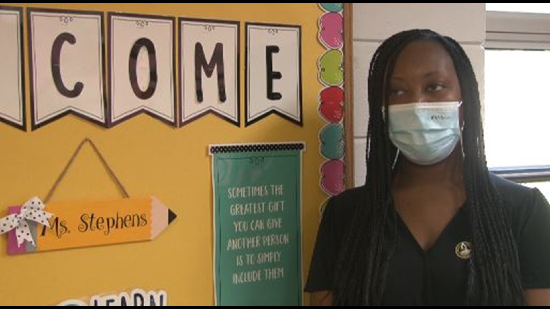 After finishing college in just three years, Marvesha Stephens returned to teach at the elementary school she attended