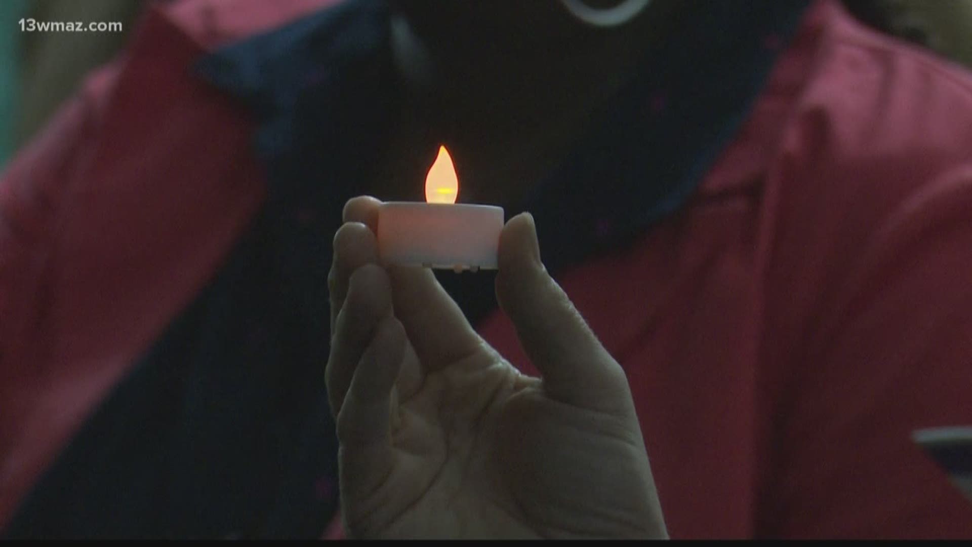 The Rescue Mission of Middle Georgia and Crisis Line Safe House came together Tuesday night for the vigil at the Government Center in downtown Macon.