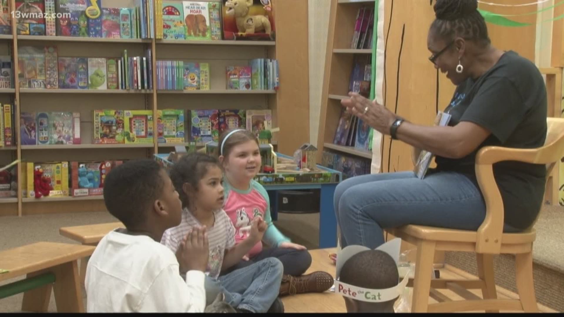 One Macon native came back home to share the gift of reading. Beatrice Brown read her newest book to kids at the Riverside Barnes and Noble.