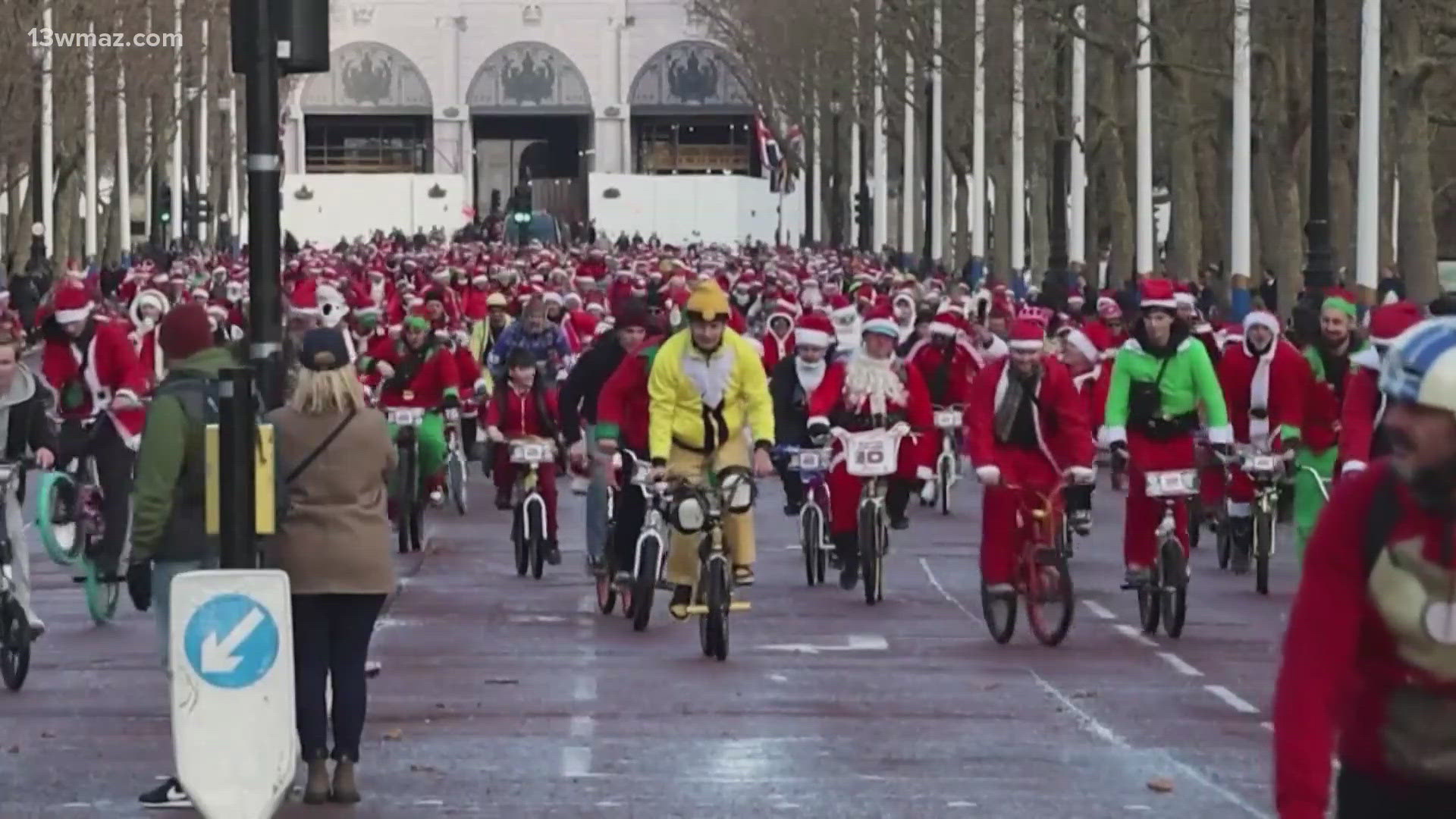 They cycled around the capital city to support the Echo charity.