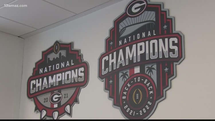 From Mercer to the mountain top: Former Bear designs 2022 UGA National Championship logo