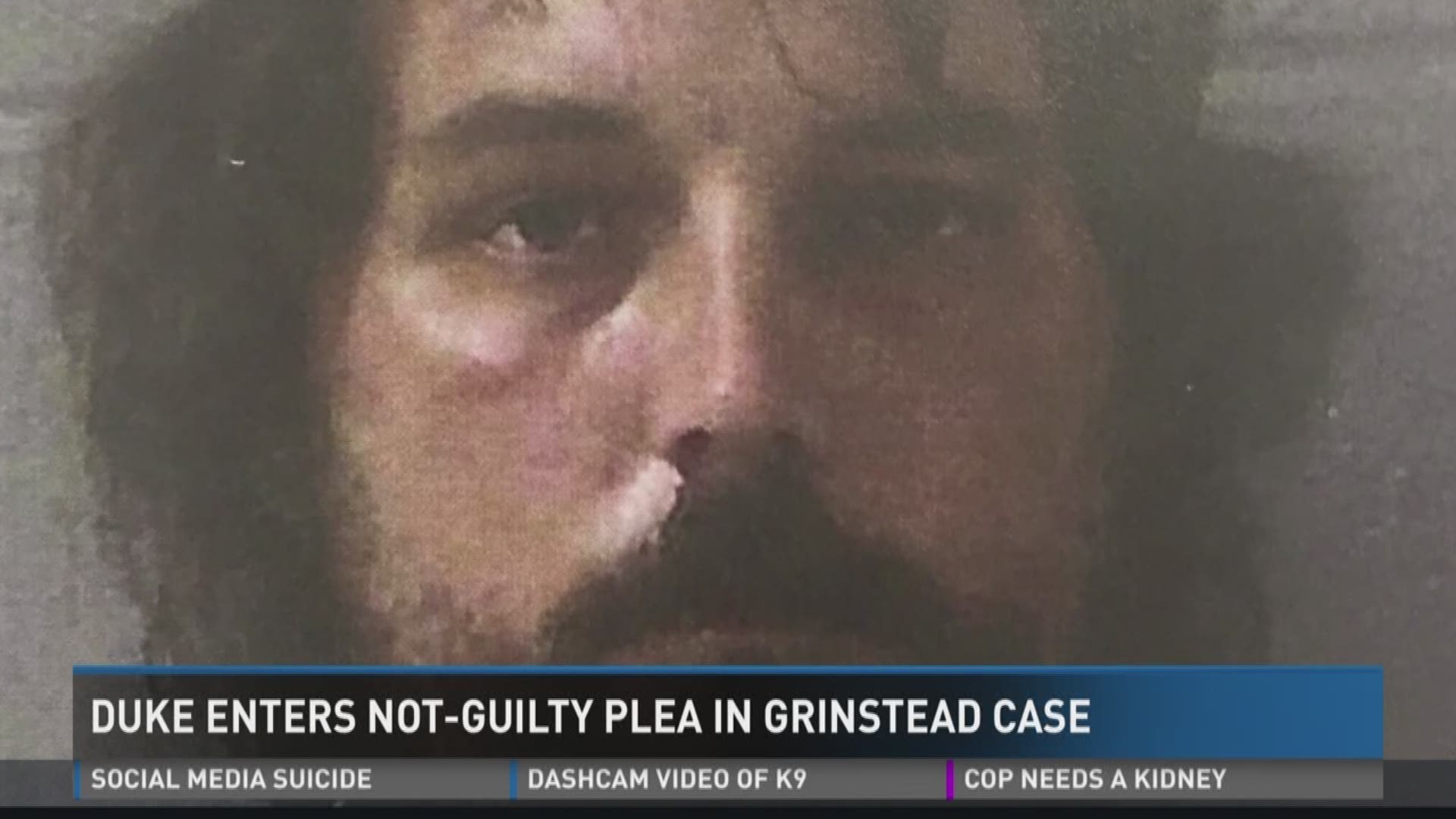 Duke enters 'Not Guilty' plea in Grinstead case