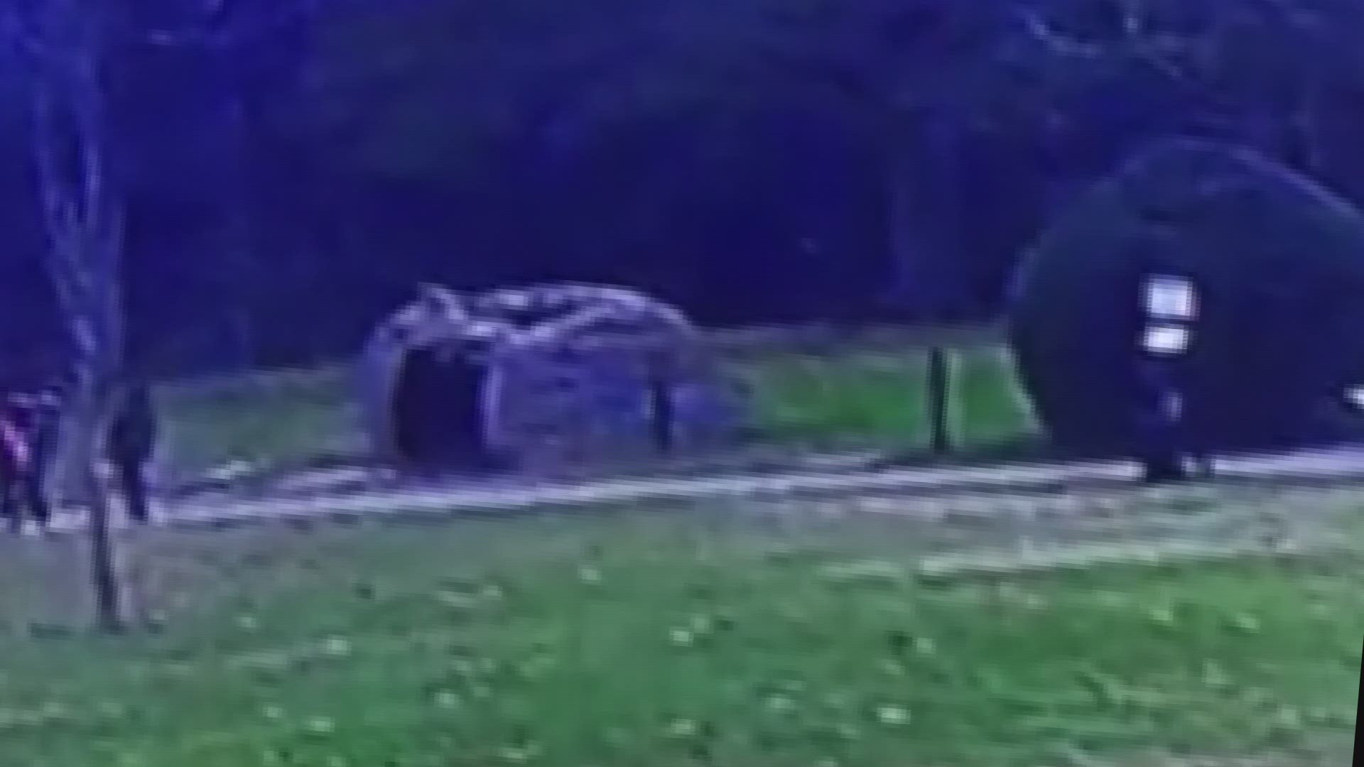 Surveillance footage from the Ocmulgee National Monument shows a group of vandals attacking the Woodland-style house and one of them even body slams it