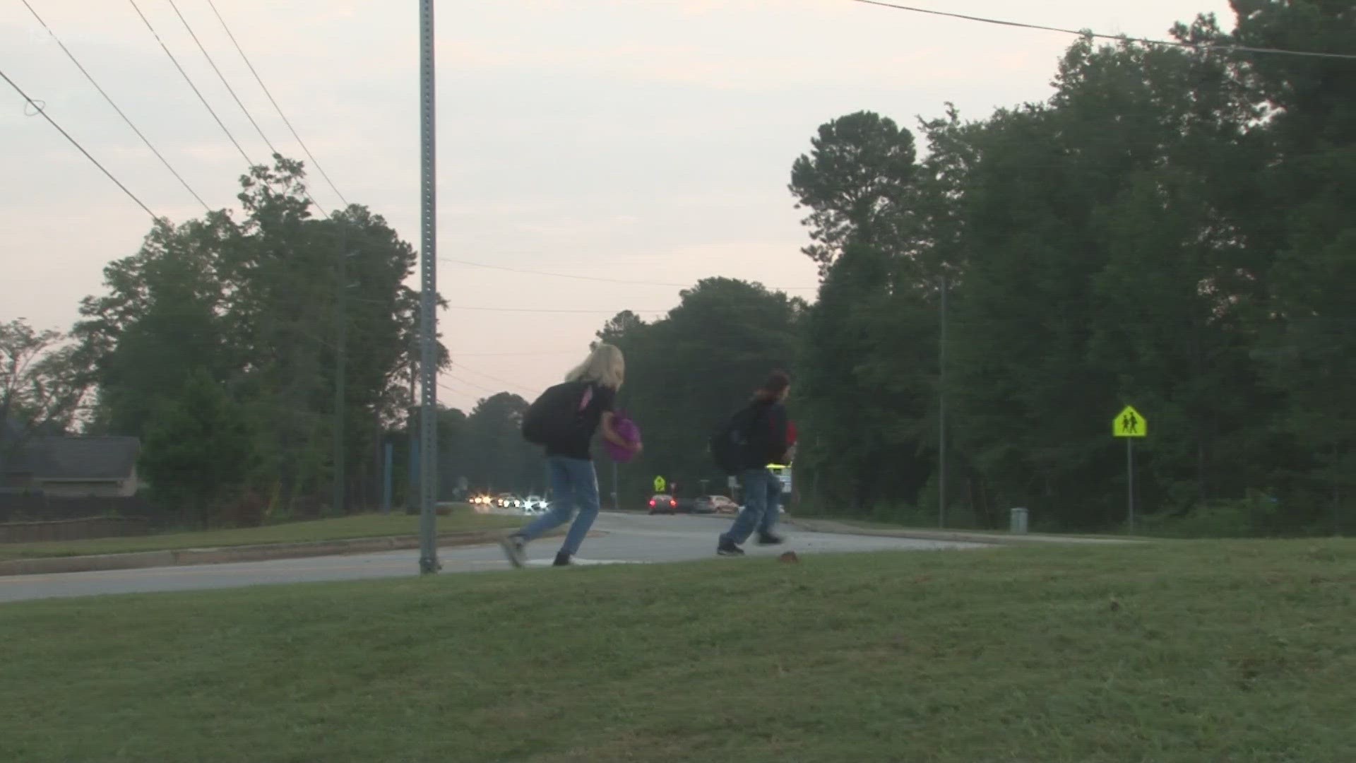 Kathleen neighbors are raising their concerns about the crosswalk and school zone students must cross every day on Old Perry Road.