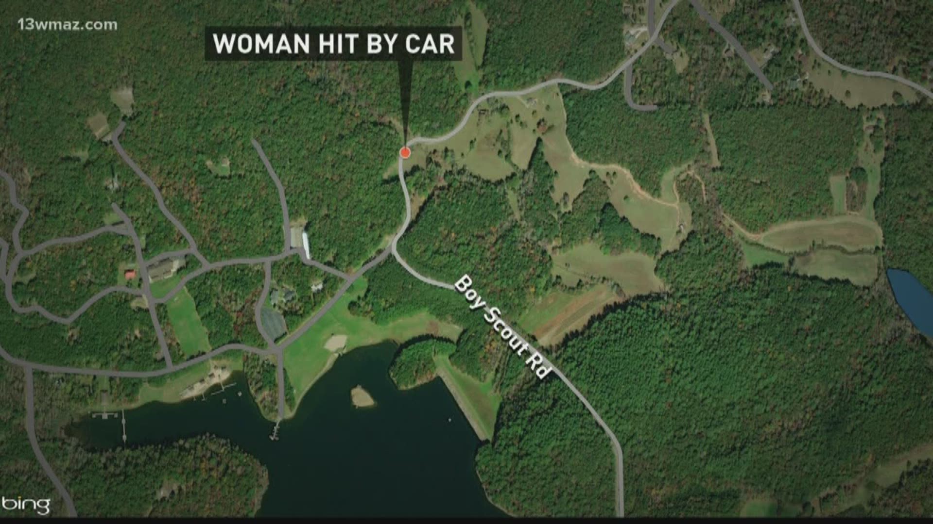 A woman died last night after being hit by a car while walking near her home