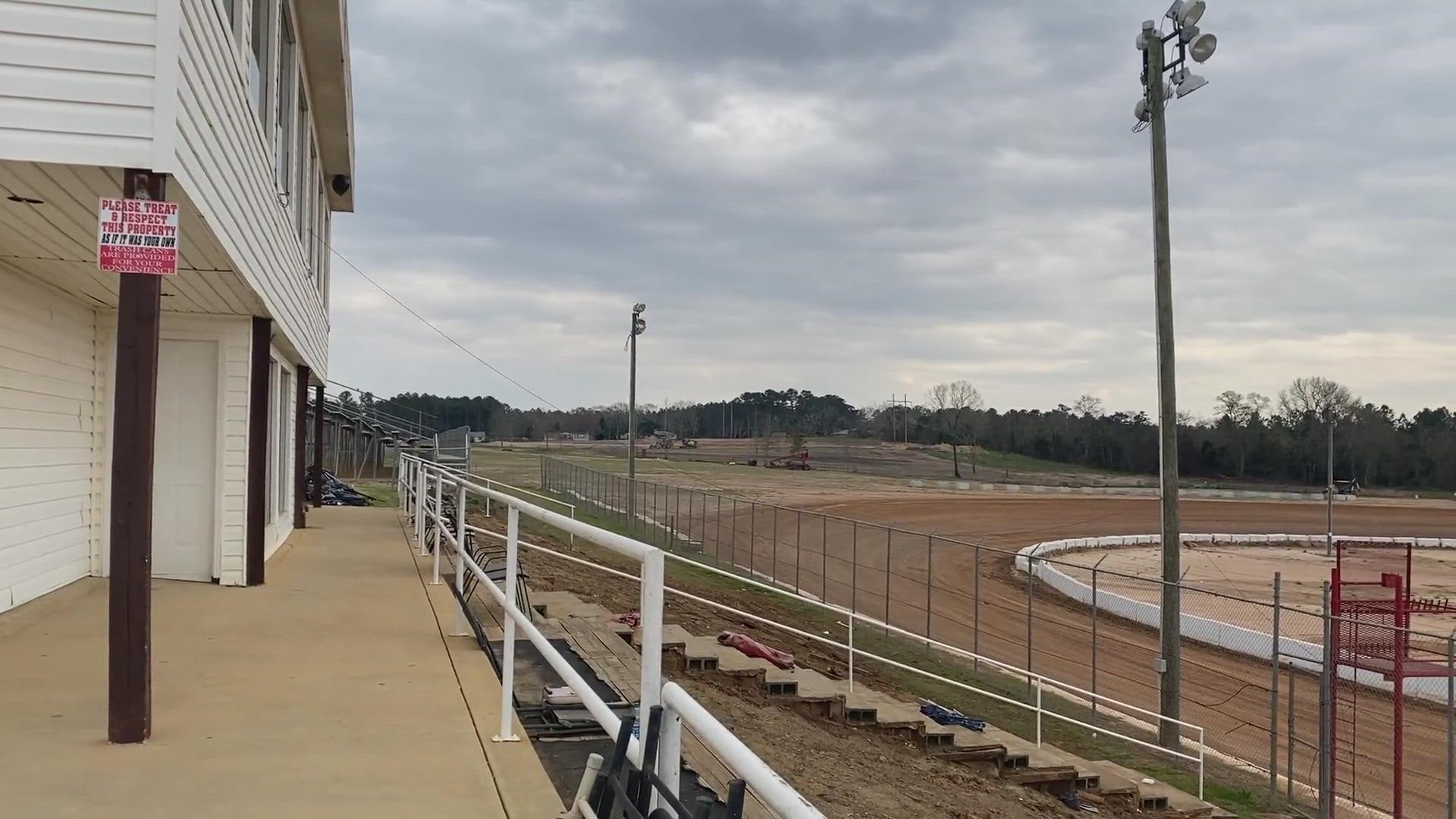 The accident happened Saturday night at the Cochran Motor Speedway during an open practice event.