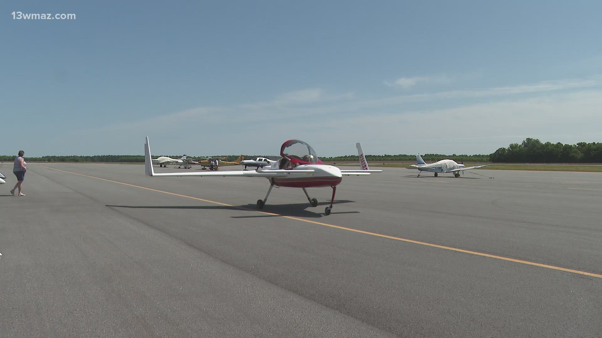 The event was held to showcase some of the aircrafts going in and out of the airport, and most of the planes were built and maintained by hand.