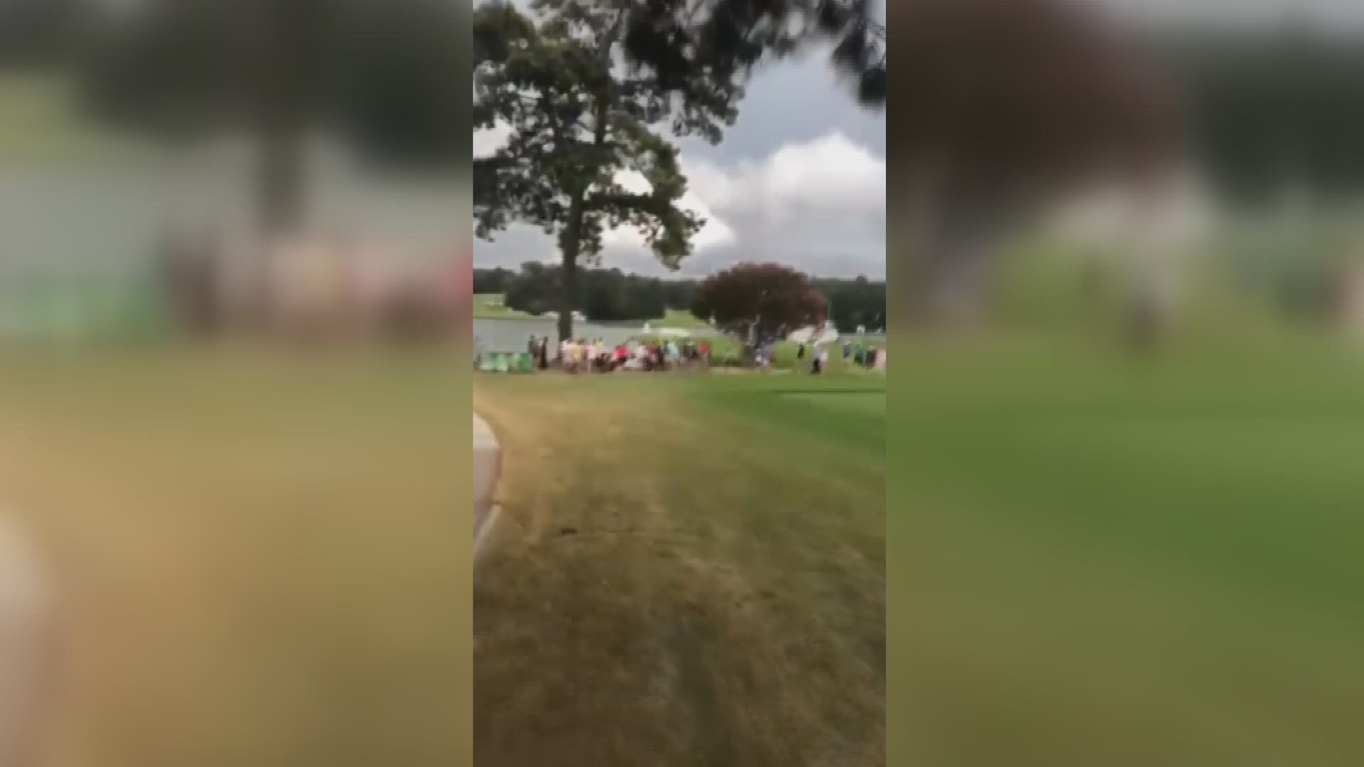 This video shows the aftermath of the lightning strike that injured six at the PGA Tour Championship at East Lake Golf Course near Atlanta. Courtesy of Bobby Gerhardt.