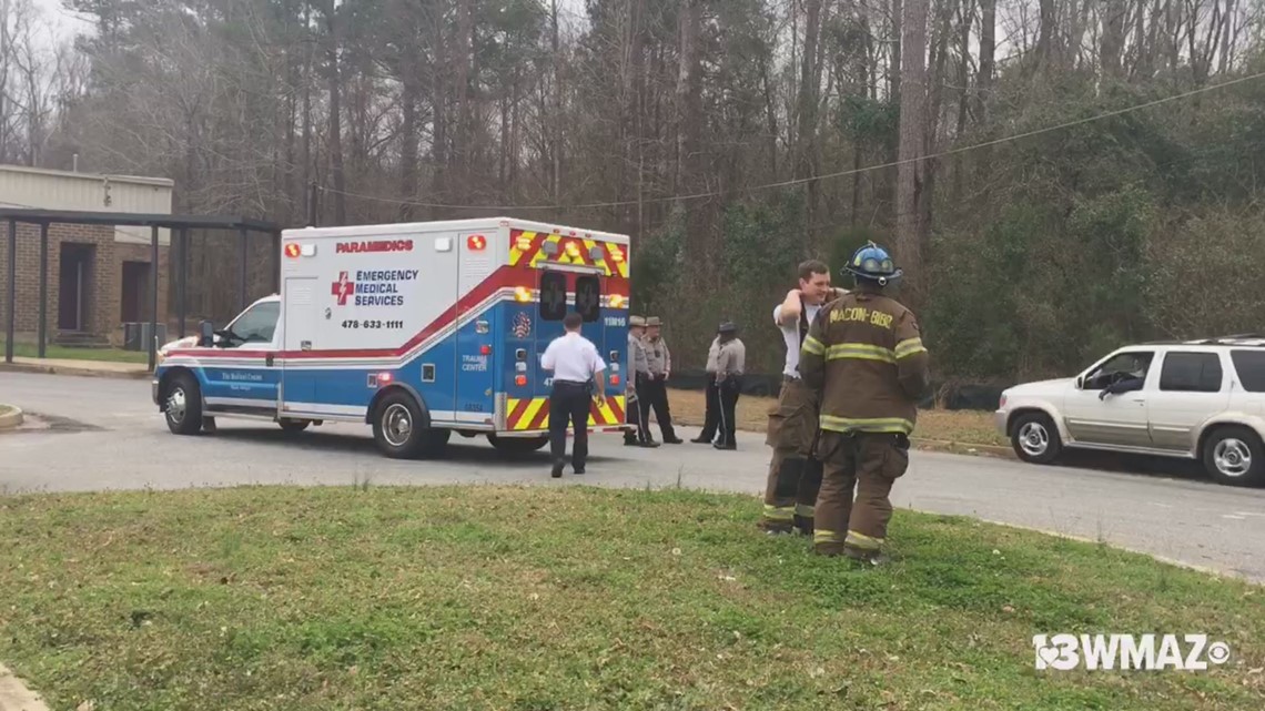 One car accident on Bloomfield Road
