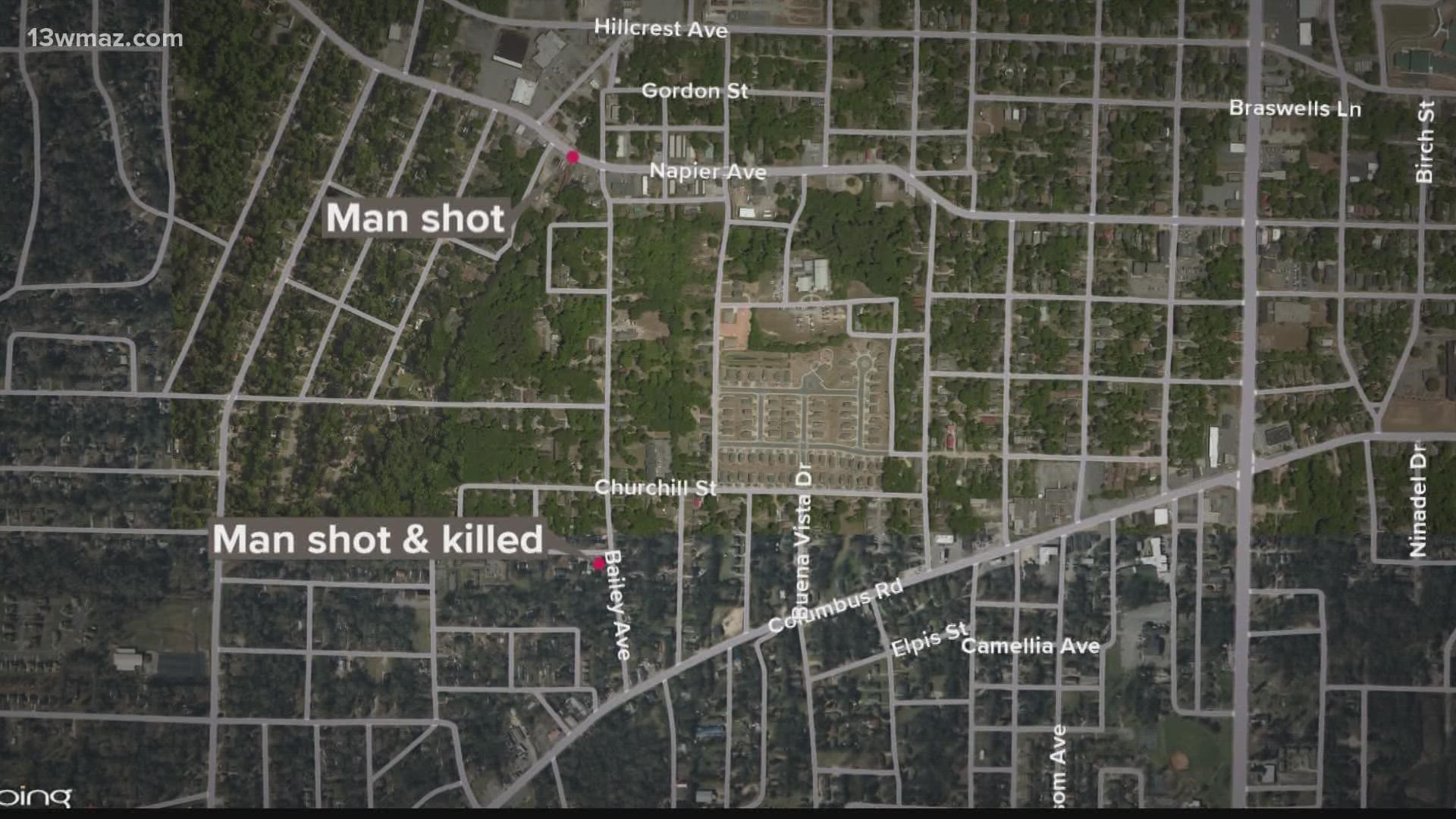 Coroner Leon Jones says 56-year-old Tommy Williams was found shot multiple times. A second person was found shot nearly two miles down the road.