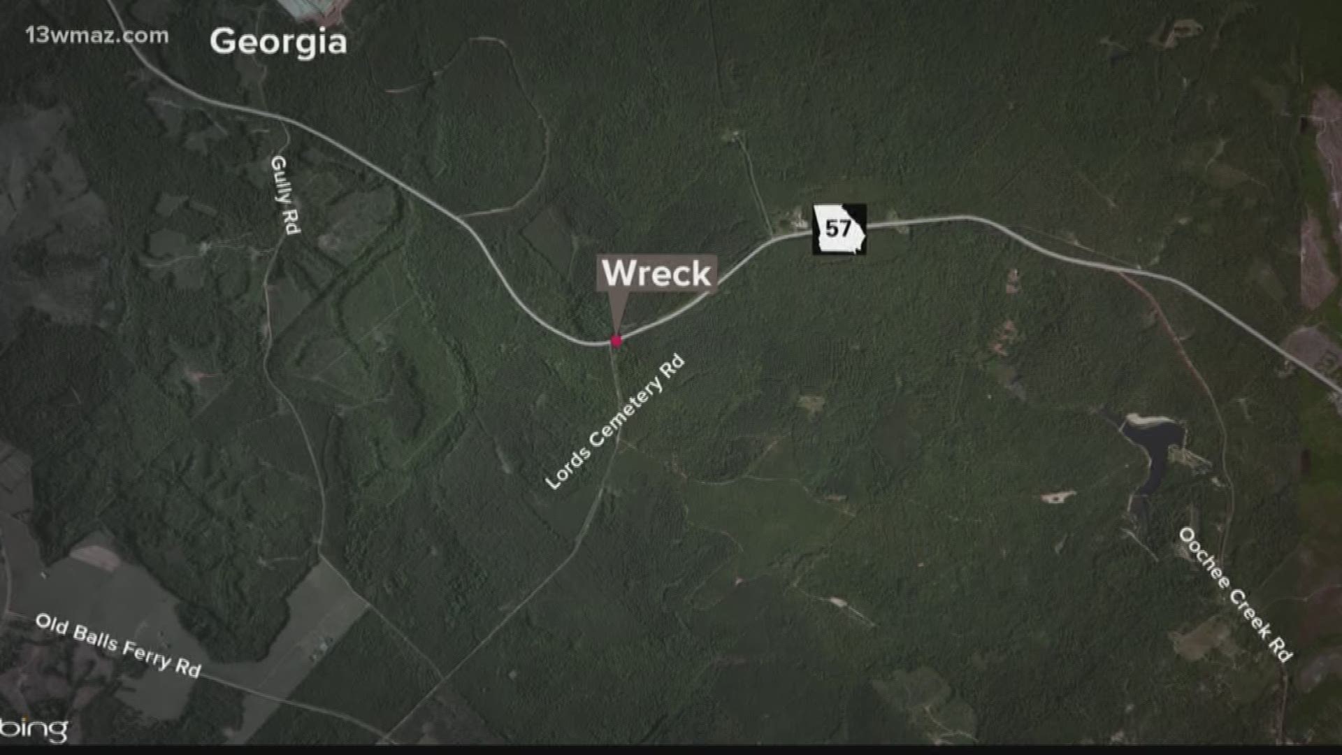 Georgia State Patrol says a 51-year-old man died on the scene of a wreck that happened in Toomsboro Saturday.