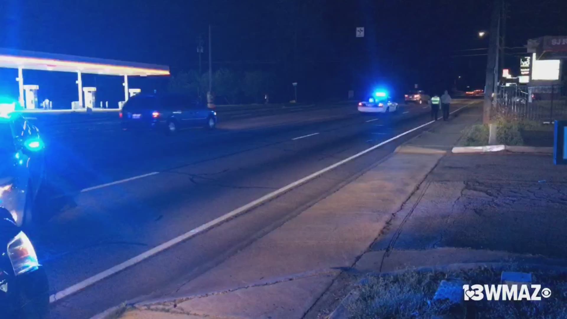 Pedestrian hit on Mercer University Drive