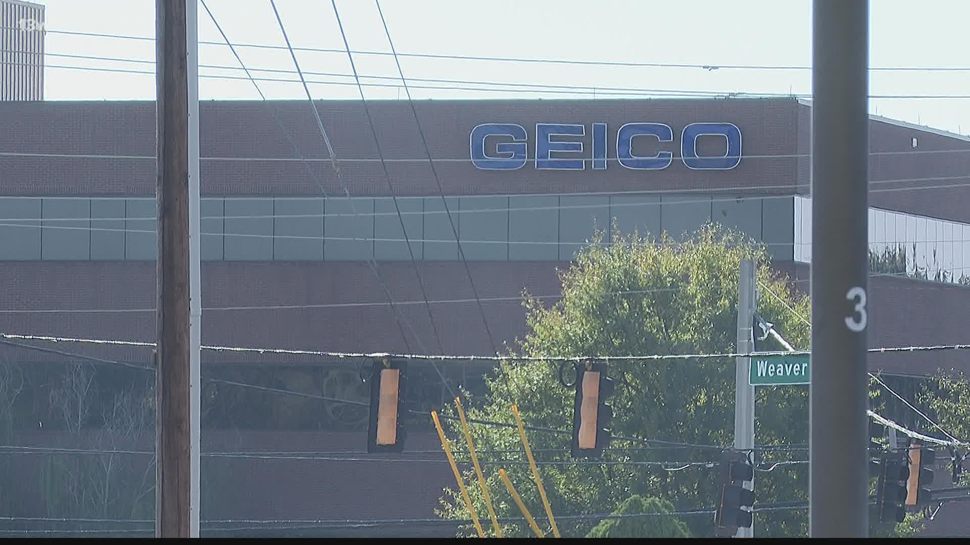 Geico said they're adjusting their Macon staffing "to changing customer and business priorities."