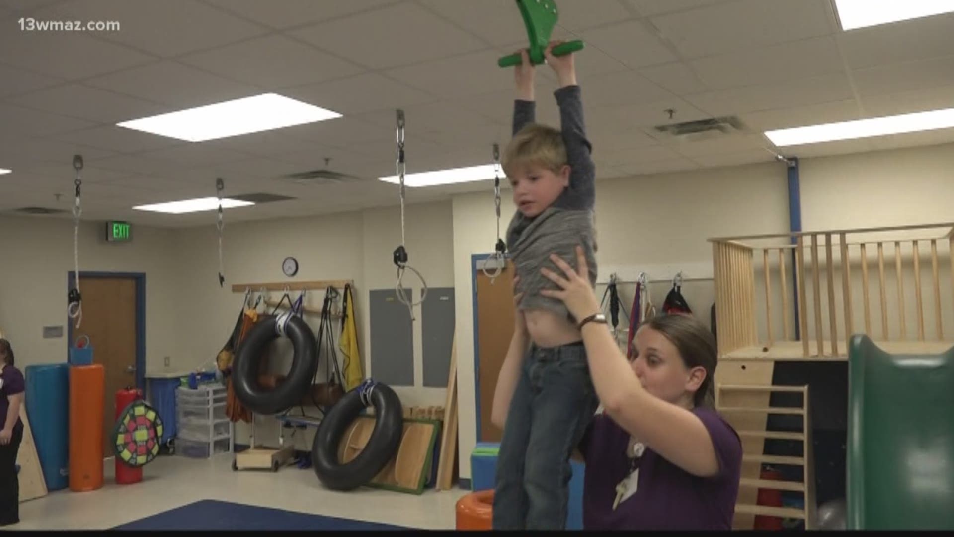 Many of the patients come to the Children's Hospital for everything from support to therapy to treatment. Kyler Pike is one of those patients, but the little guy isn't letting a difficult diagnosis slow him down.