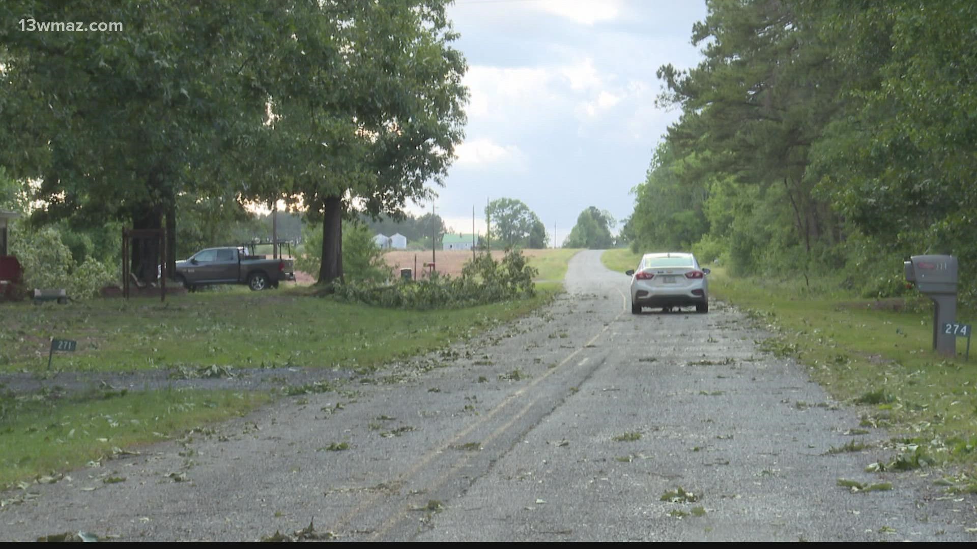 Bleckley Co. EMA Director Matthew Kelley says at least five homes were damaged in the county