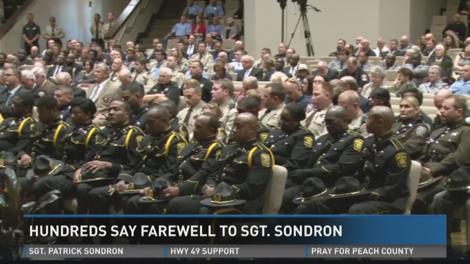 Hundreds say farewell to Sgt. Sondron