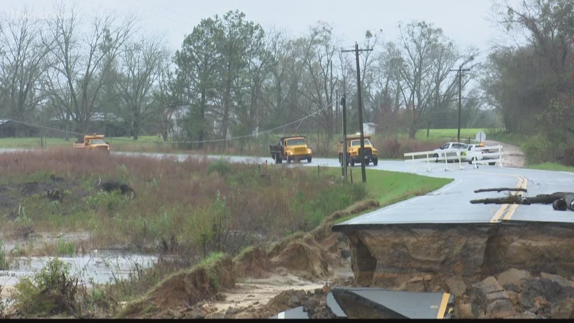 Flooding closed part of Highway 112 in Wilcox County and caused some people to evacuate their homes.