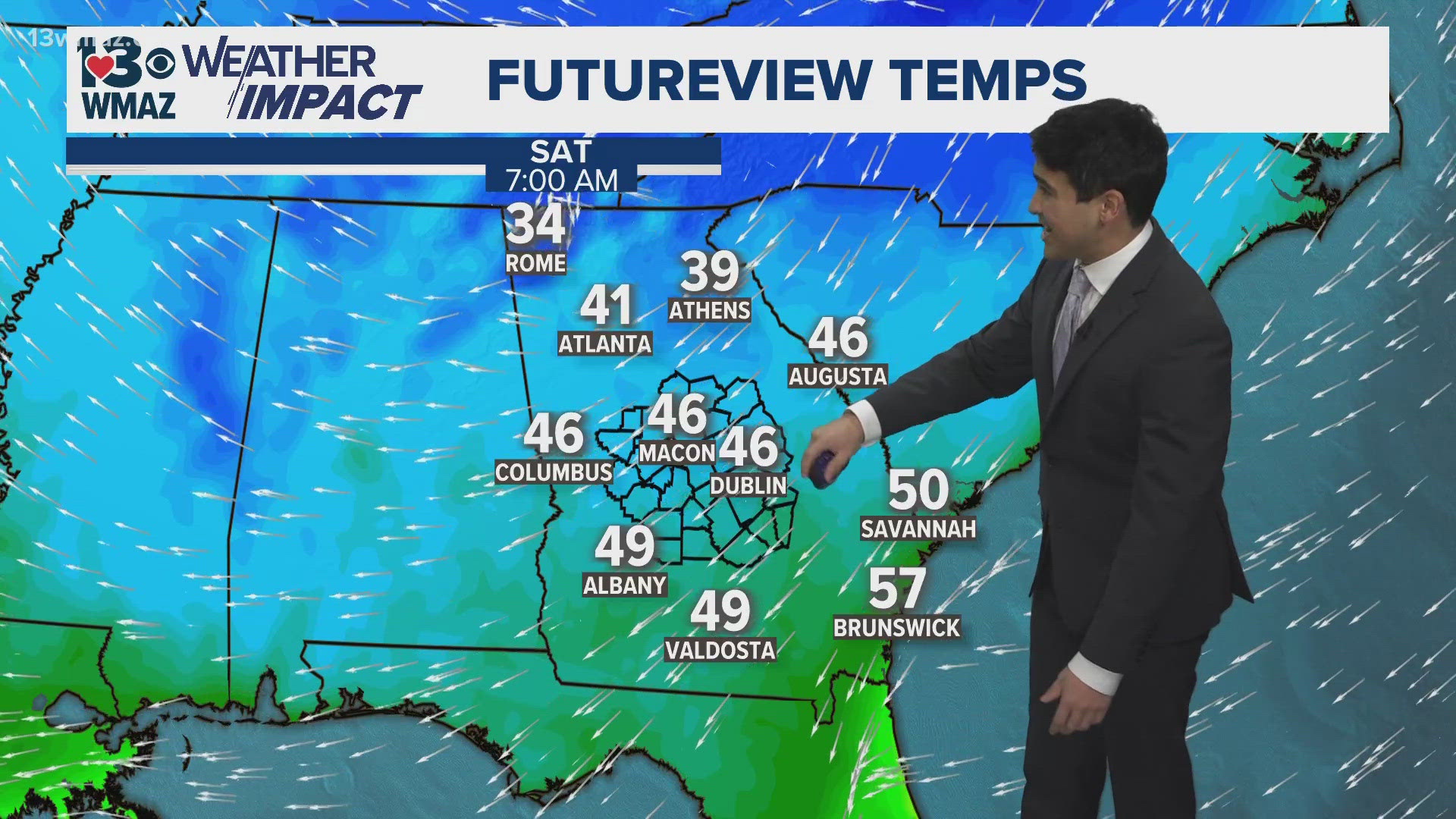 Clear skies will remain for the rest of the day, with another morning around freezing expected tomorrow.