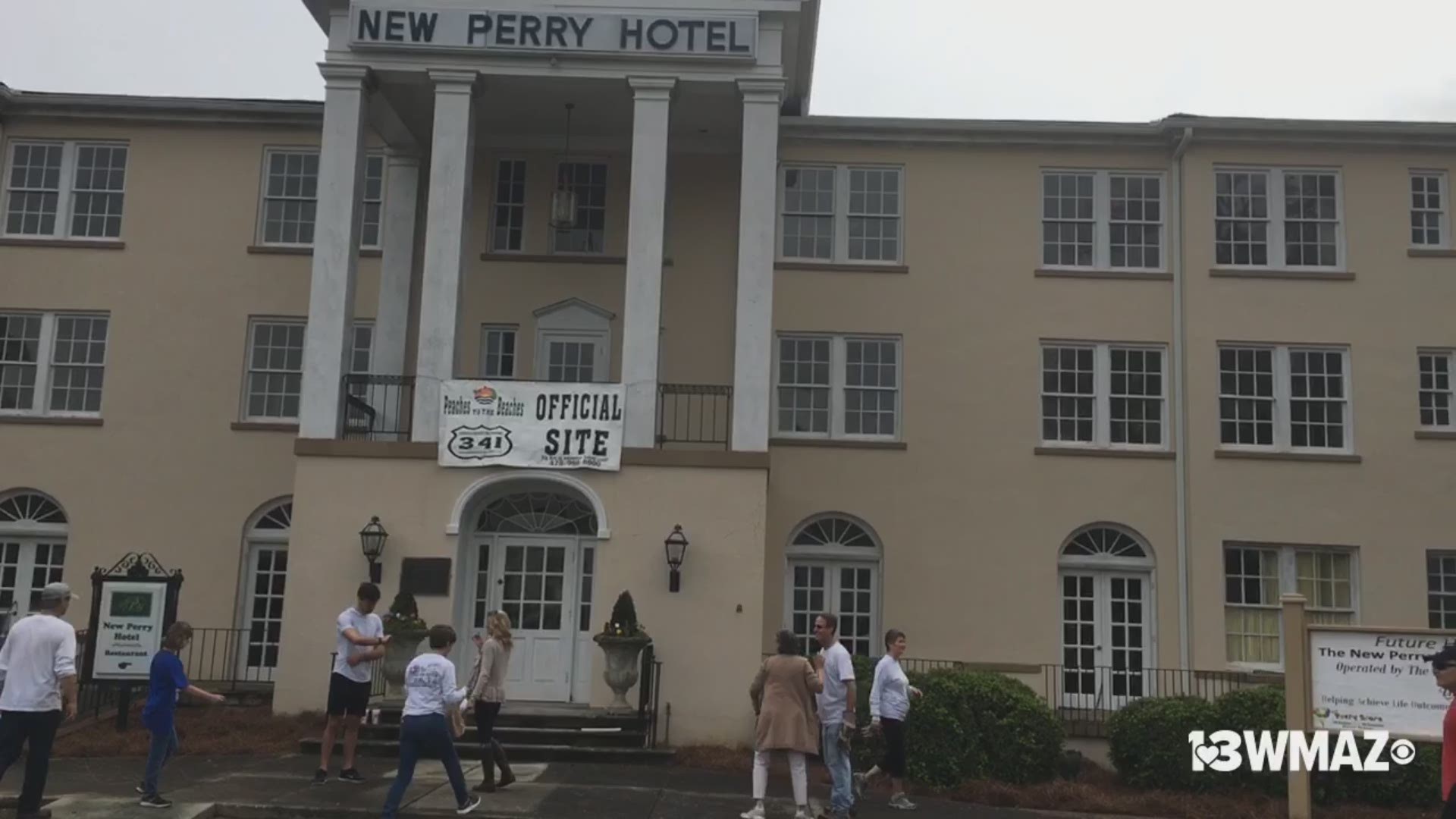 Hotel rooms and a restaurant space are in store for the New Perry Hotel, located on Main Street in Perry. The hotel is being renovated by HALO Group -- a non-profit whose goals are to train, house and employ adults at the hotel with developmental disabilities.