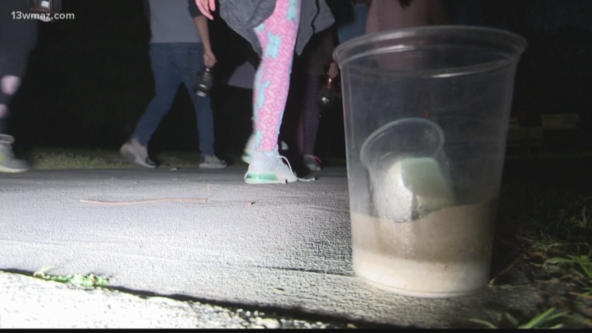 This weekend and next weekend, the Ocmulgee Mounds National Historic Park is hosting nighttime tours of the park's big attractions. Hundreds of guests showed up Saturday night.