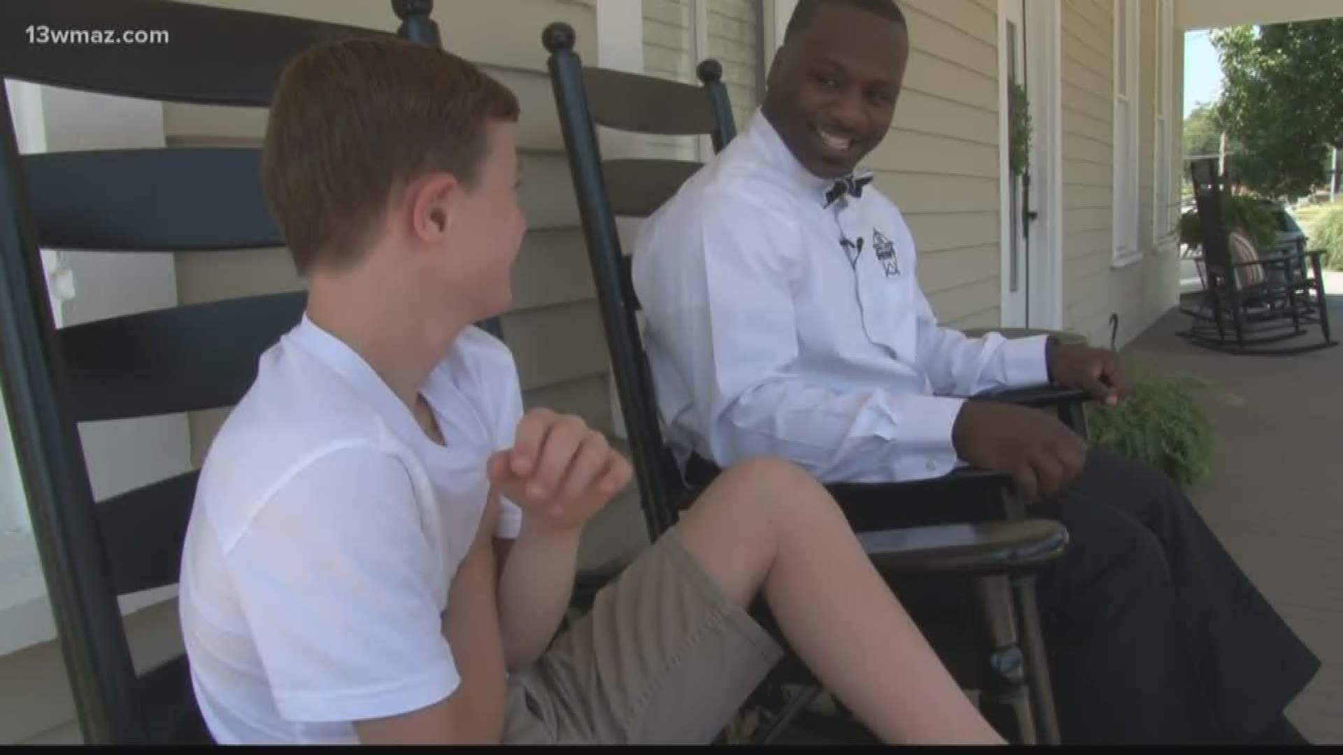 The friendship between Northwest Laurens Elementary School Resource Officer Demetrius Green and special needs student Carter Haskins started with a simple high five. About eight months later, and that bond has only grown stronger, leading Green to ask Carter to participate on one of the biggest days of his life.