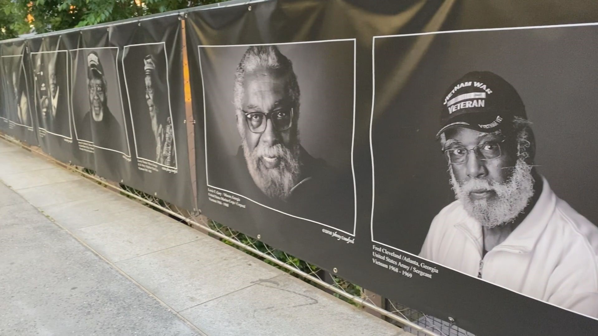 A photographer created the Vietnam black soldier's portrait project highlighting Georgia veterans. The portrait exhibit made a stop in Macon, and now in Atlanta.