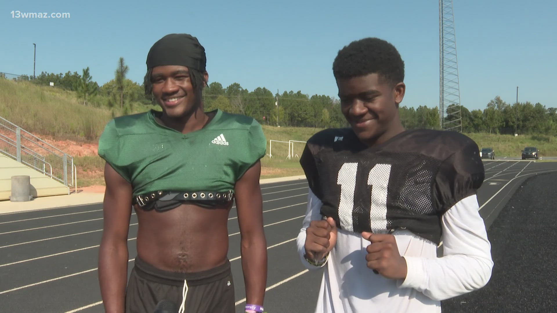 DJ and Zion Hudson look to the sidelines instead of the stands to find their dad coaching and cheering them on.