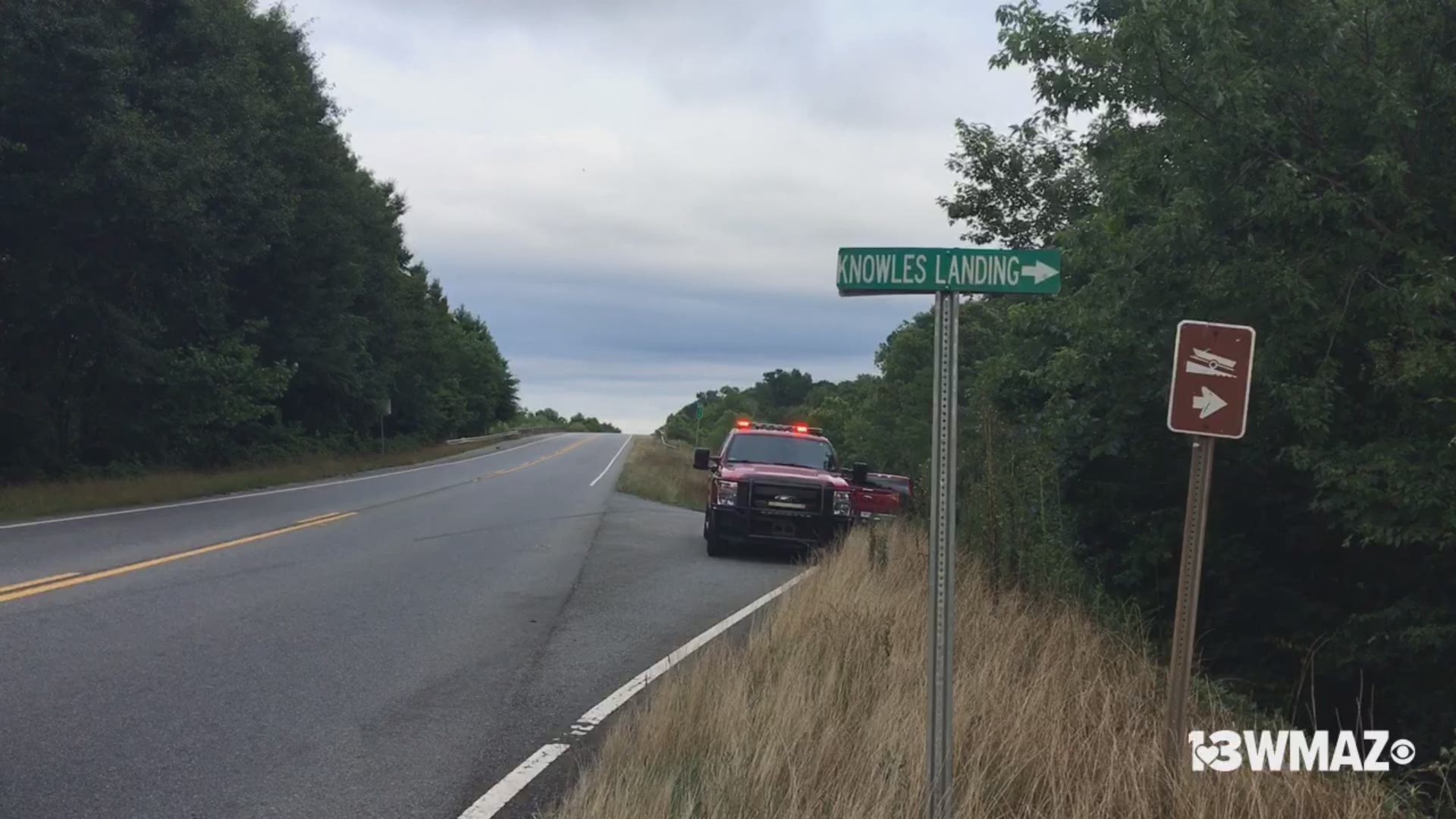 VO from Knowles Landing on Hwy 96. A misinformed caller thought he saw a body floating down the river it was actually an empty trash can. DnR did a helicopter sweep and then called off the search