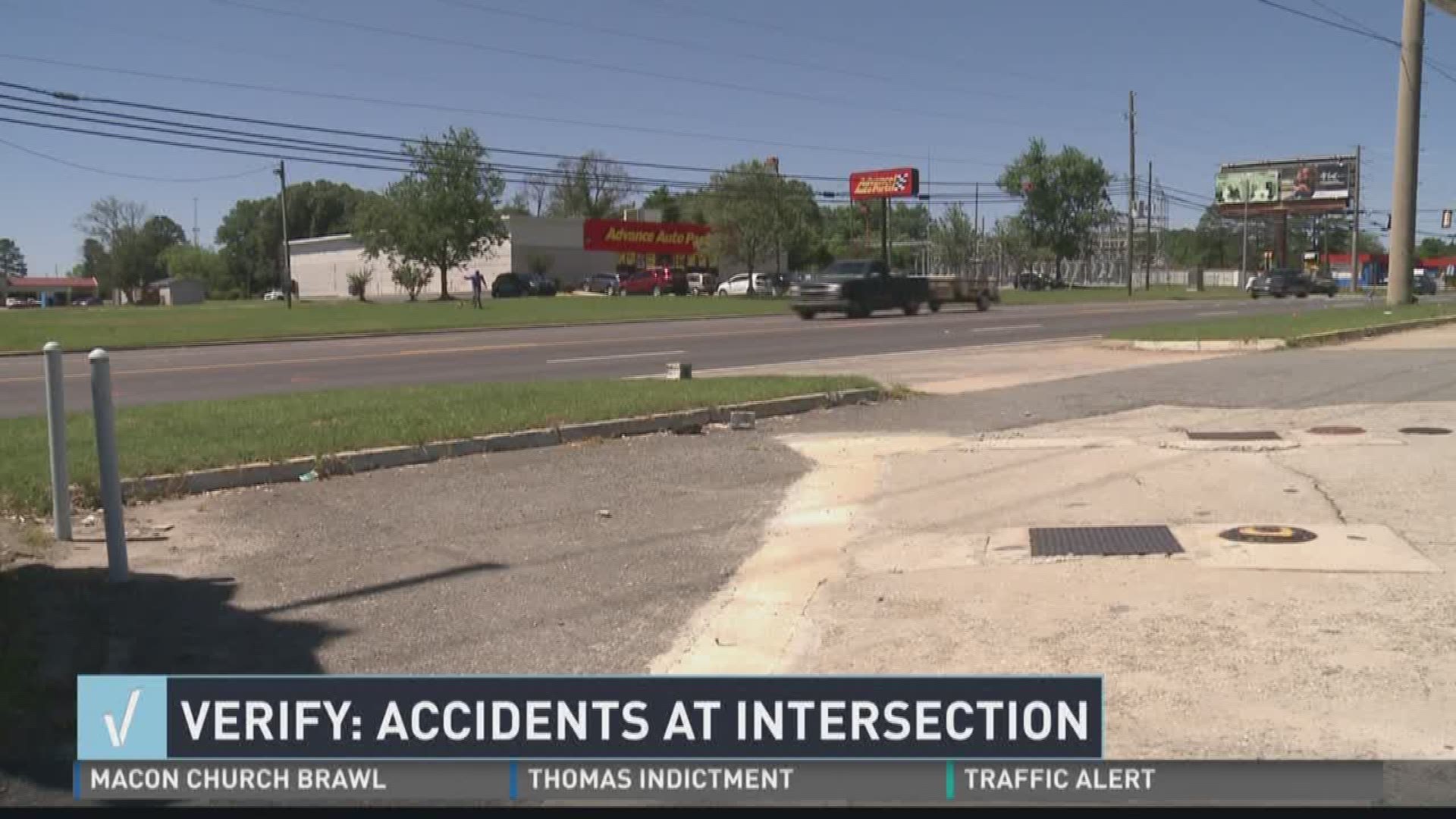 VERIFY Accidents at Warner Robins intersection