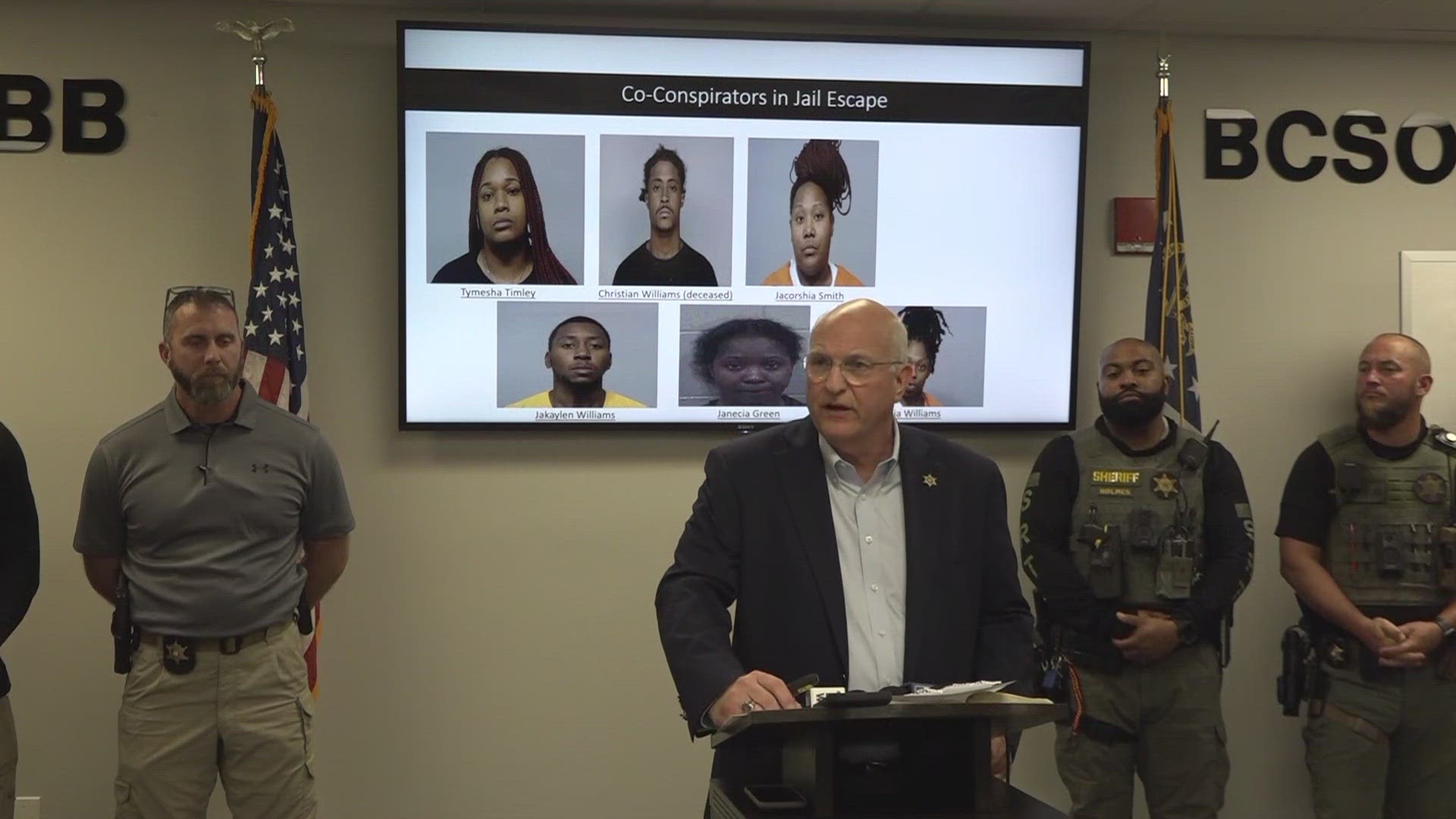With all four Bibb inmates captured after a month on the run, Bibb County Sheriff David Davis held a news conference where he outlined how they caught them.