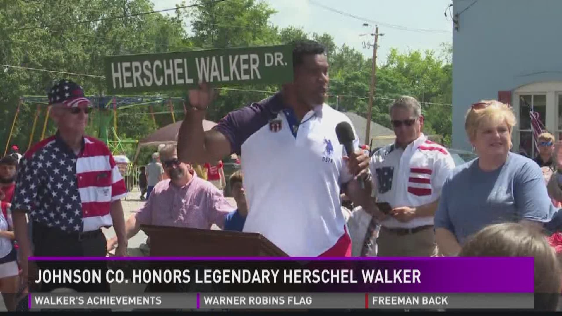 Wrightsville names street after UGA legend, hometown hero Herschel Walker 