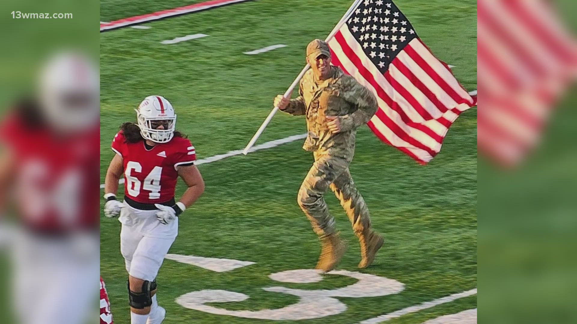 Kevin Spano has served in the U.S. Military for 23 years. His son is a senior offensive lineman on the Veterans football team.