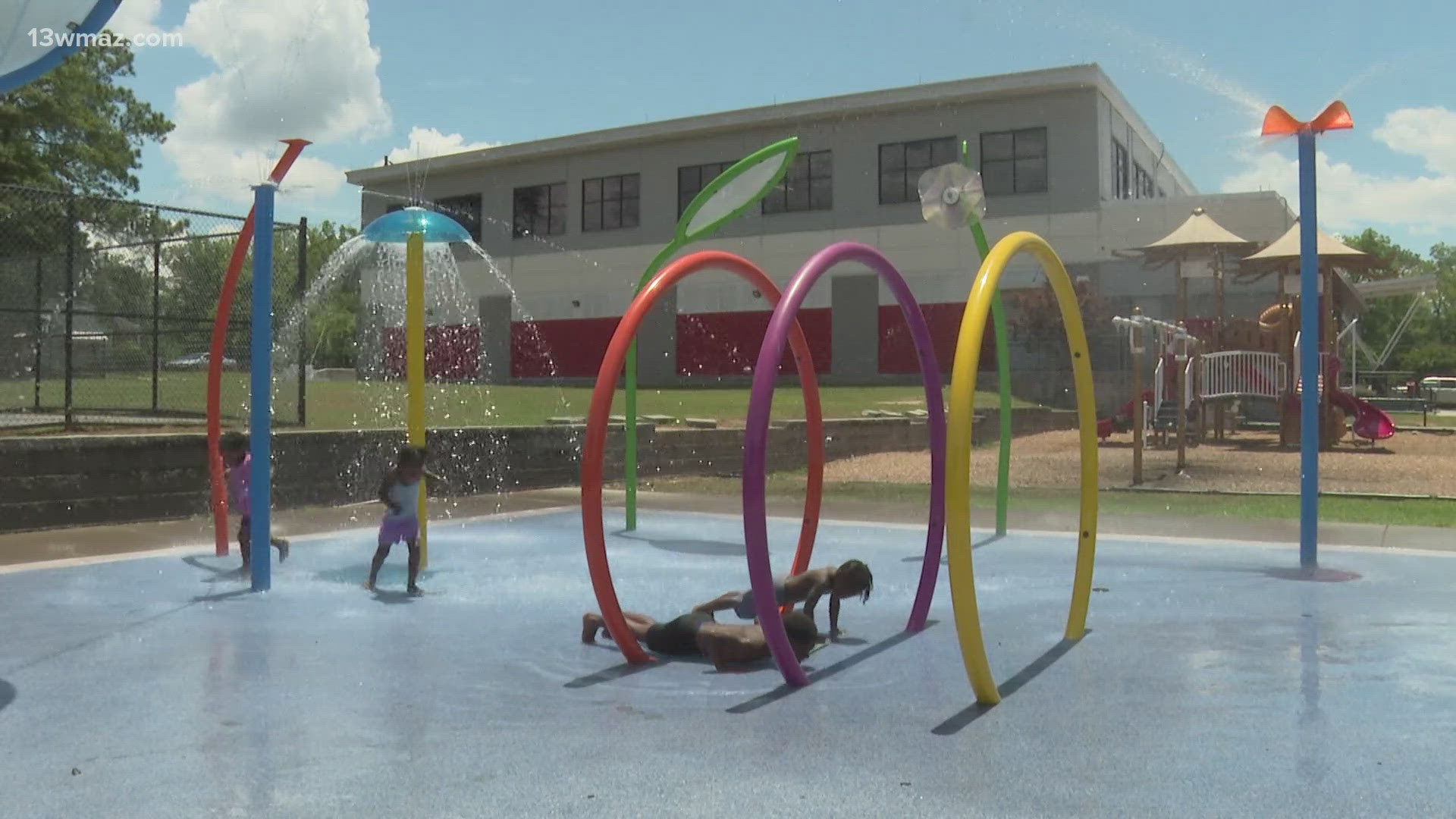 There are four different splash pads in Macon-Bibb for people to enjoy