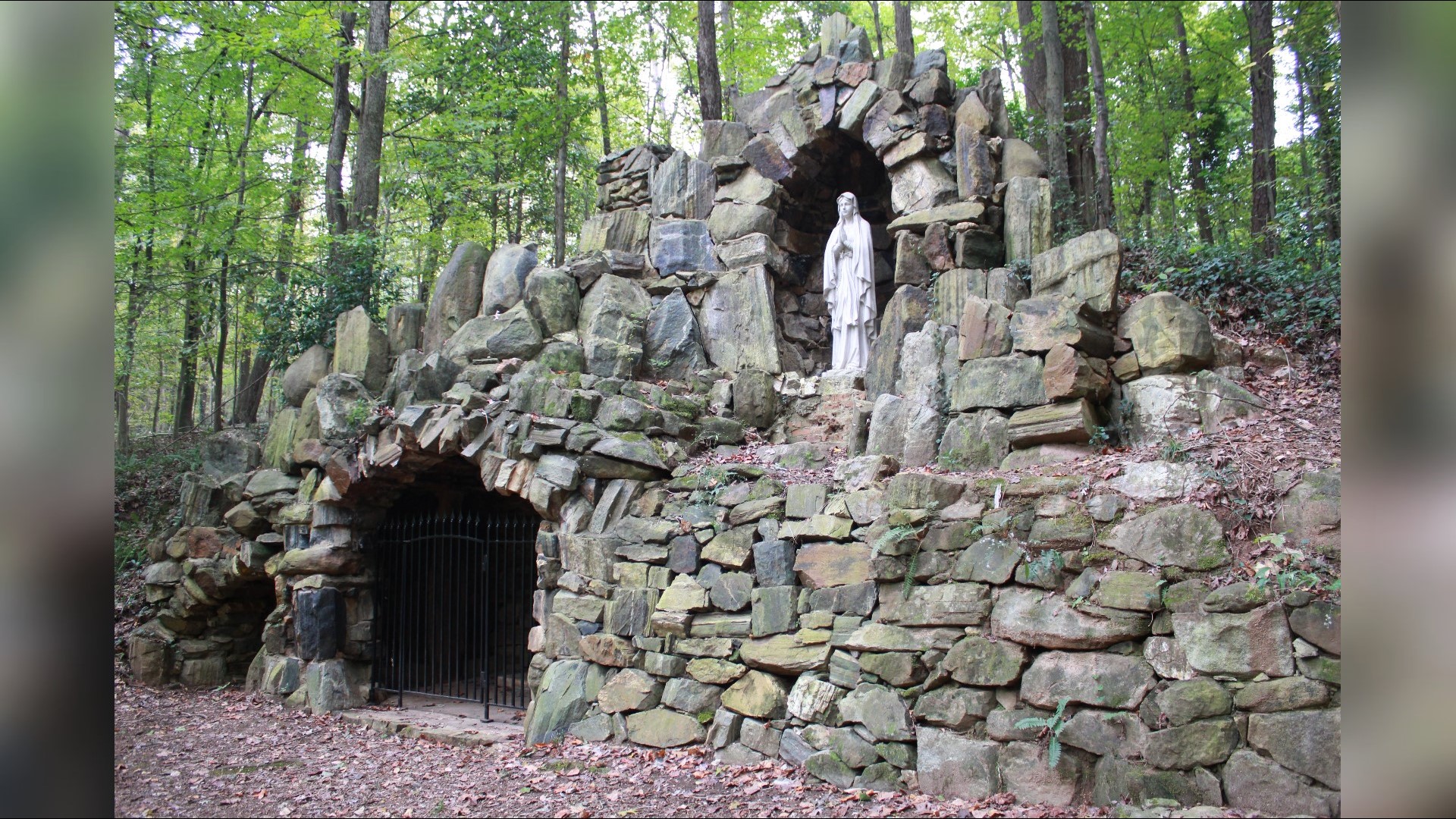 The Grotto off of Forest Hill Road in Macon was used as a place for retreat and recreation for the students of St. Stanislaus College in the early 1900s.