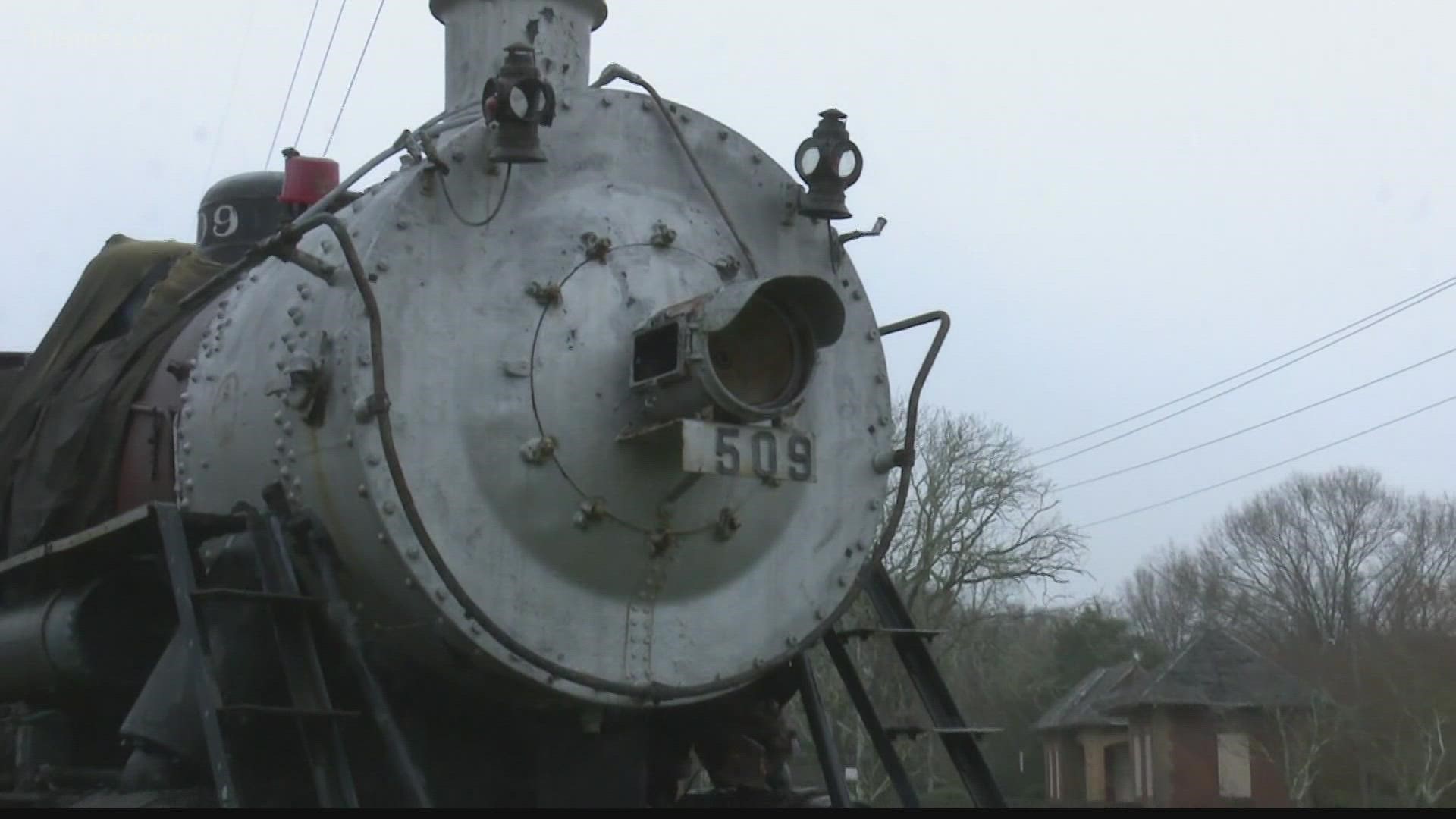 Chico Scott says he's worked tirelessly for years to get the train his father worked on restored.