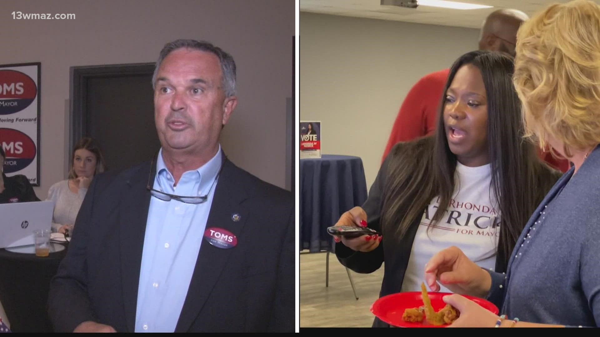 The mayoral runoff between LaRhonda Patrick and Randy Toms will be on Nov. 30.
