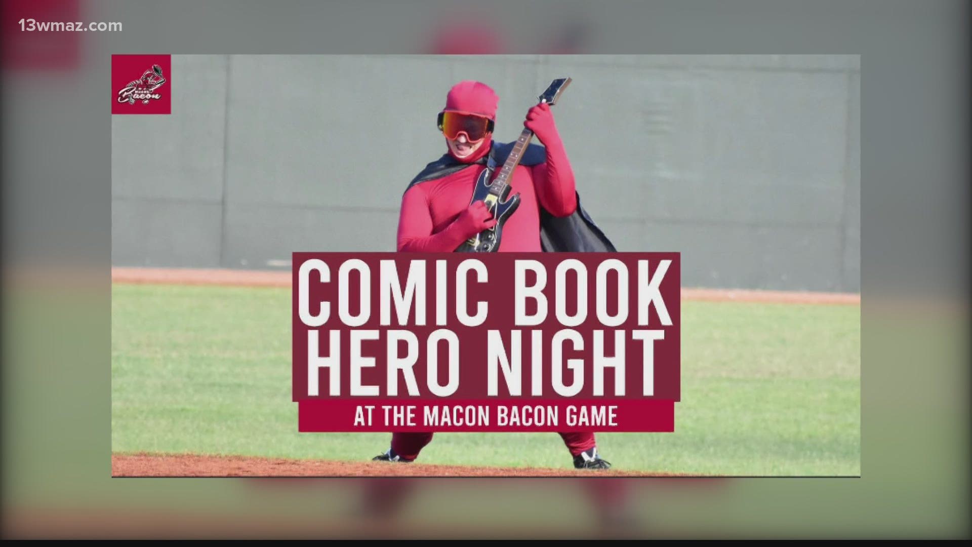 Folks are encouraged to dress up in their favorite superhero outfits and enjoy a great night of baseball