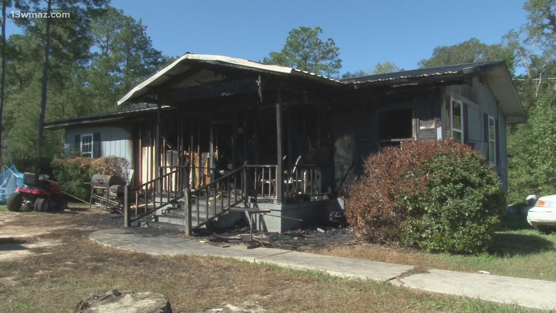 Claudia Guyton said they were just beginning to assess their hurricane damage, when they were hit with more damage: their entire house burning down