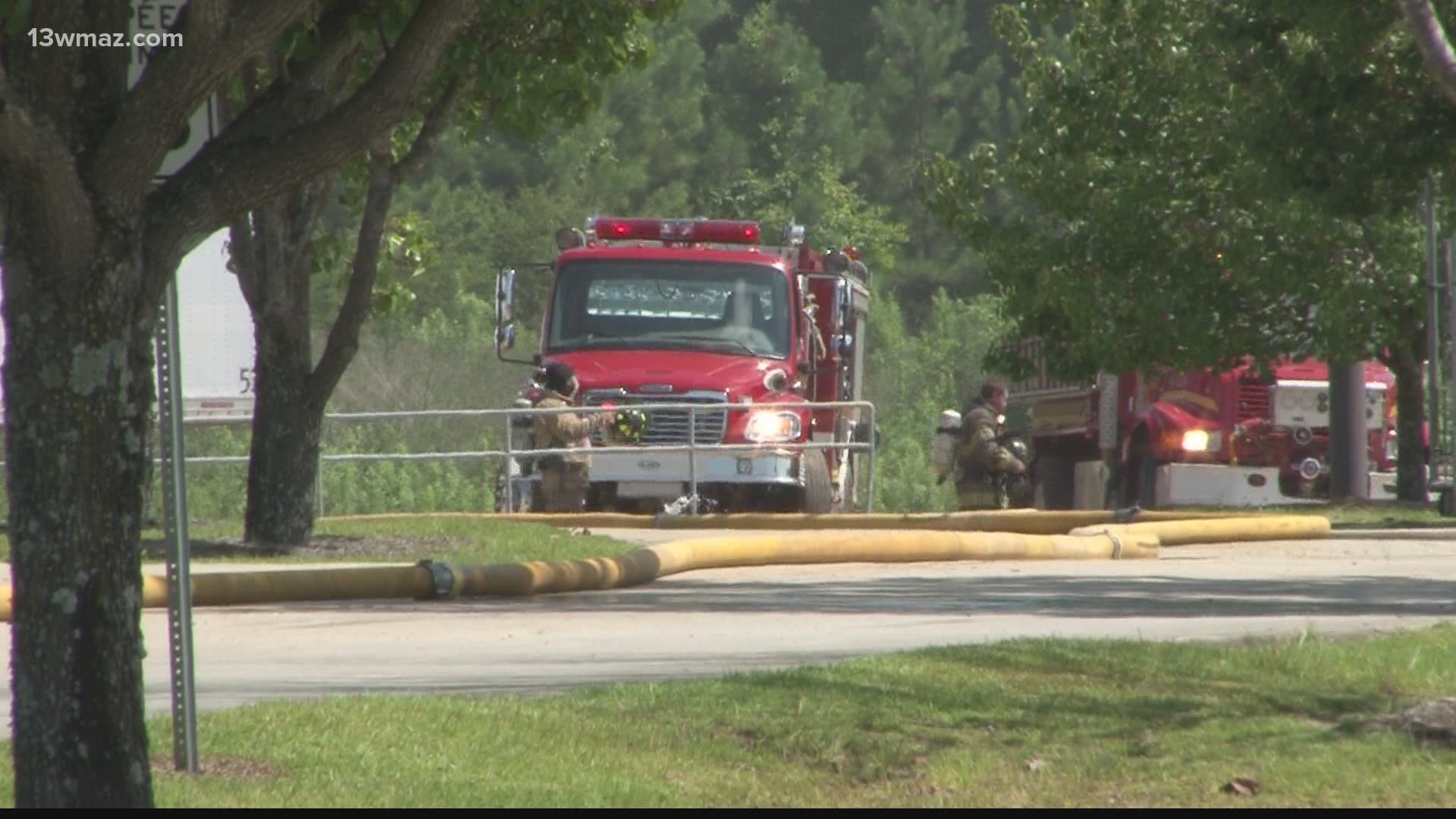 The order came after a fire broke out at Olin Chemical plant this morning following what the Crawford County fire department called a chemical reaction.