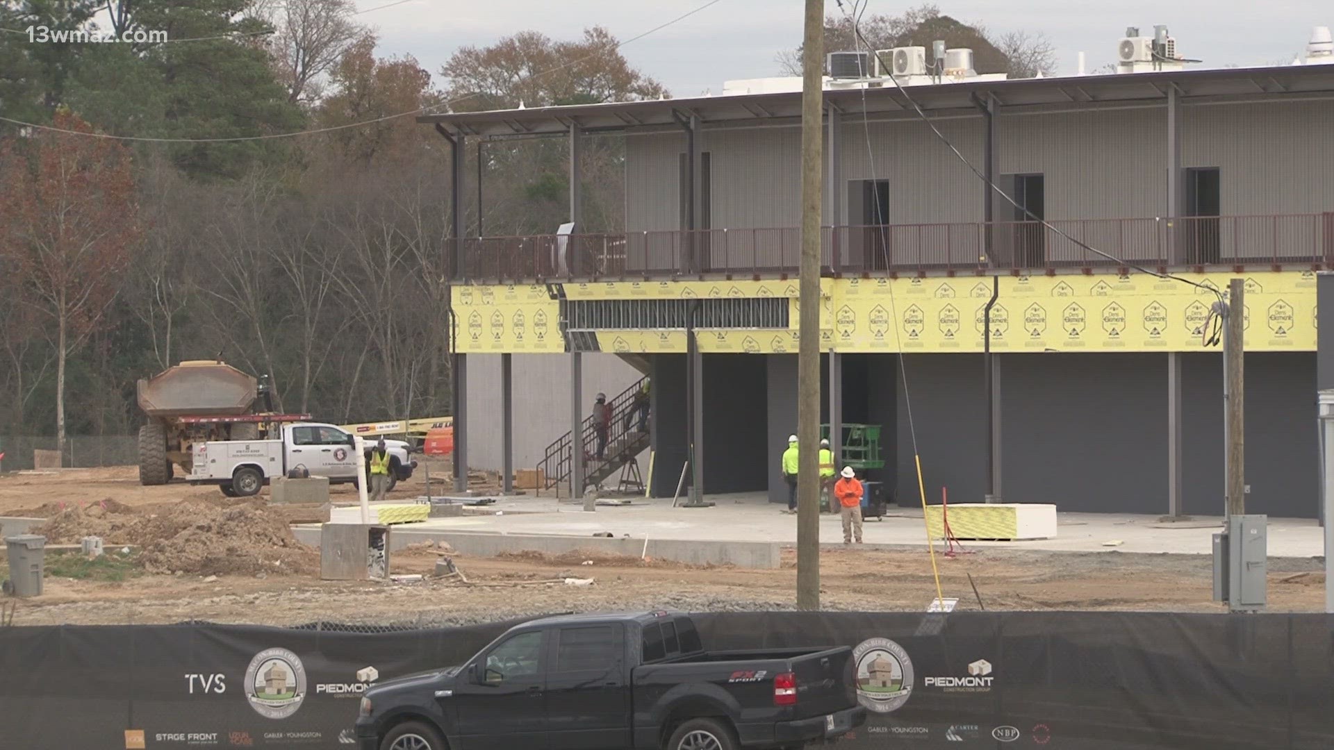 Construction is underway at the Macon Amphitheater. As construction moves forward, artists are also announcing shows at the venue, with the first set for March.