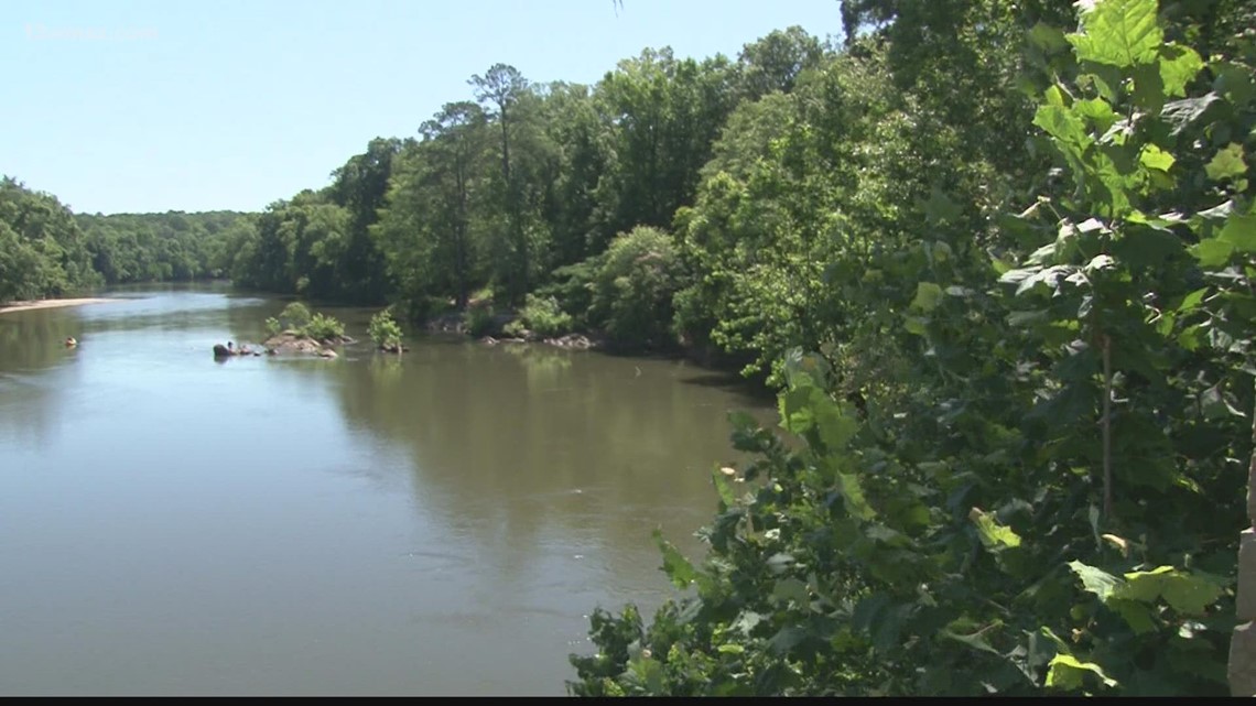 People float down the river during Float Daze's 7th annual Memorial Day